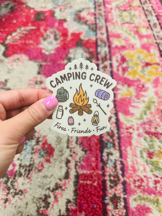 Camping Crew Sticker