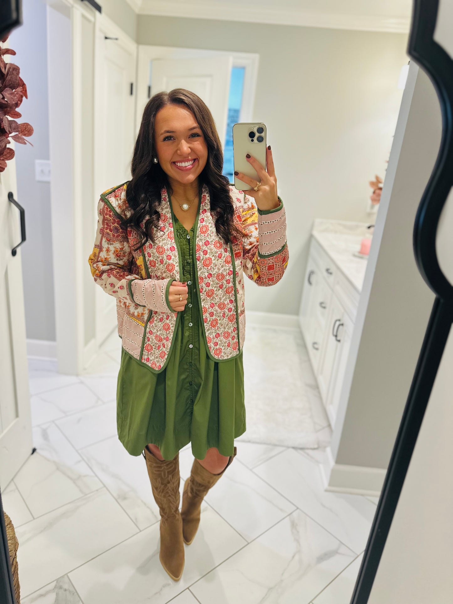 The Emmie Floral Patchwork Quilted Jacket