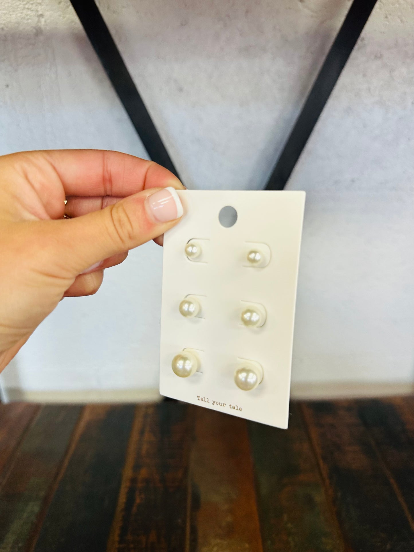 Classic Pearl Stud Earring Set - Dainty