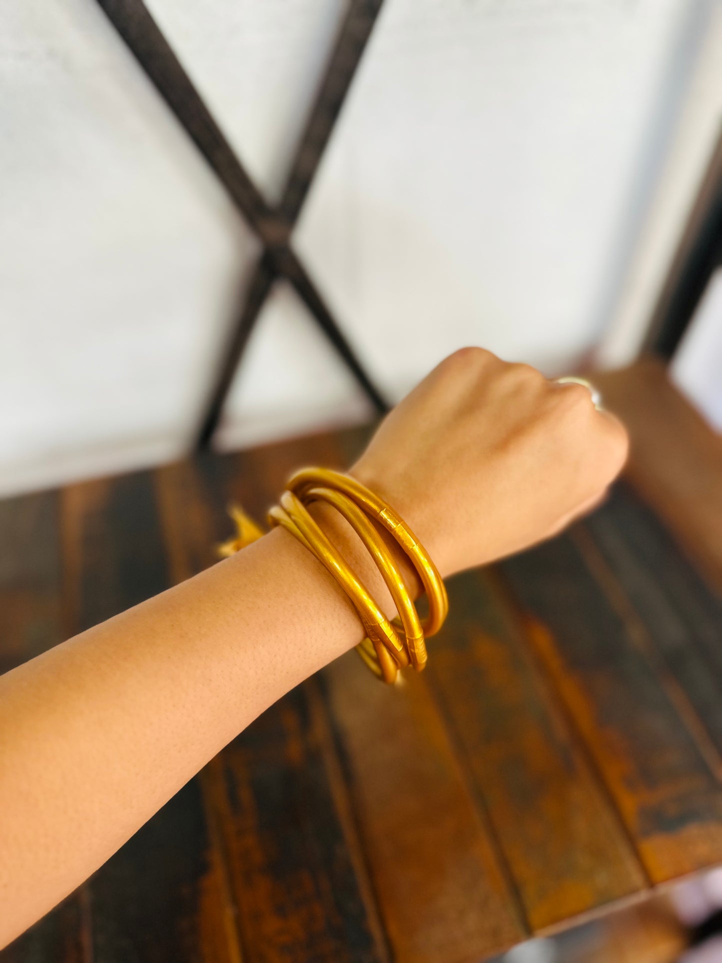 Gold Jelly Bangle Set