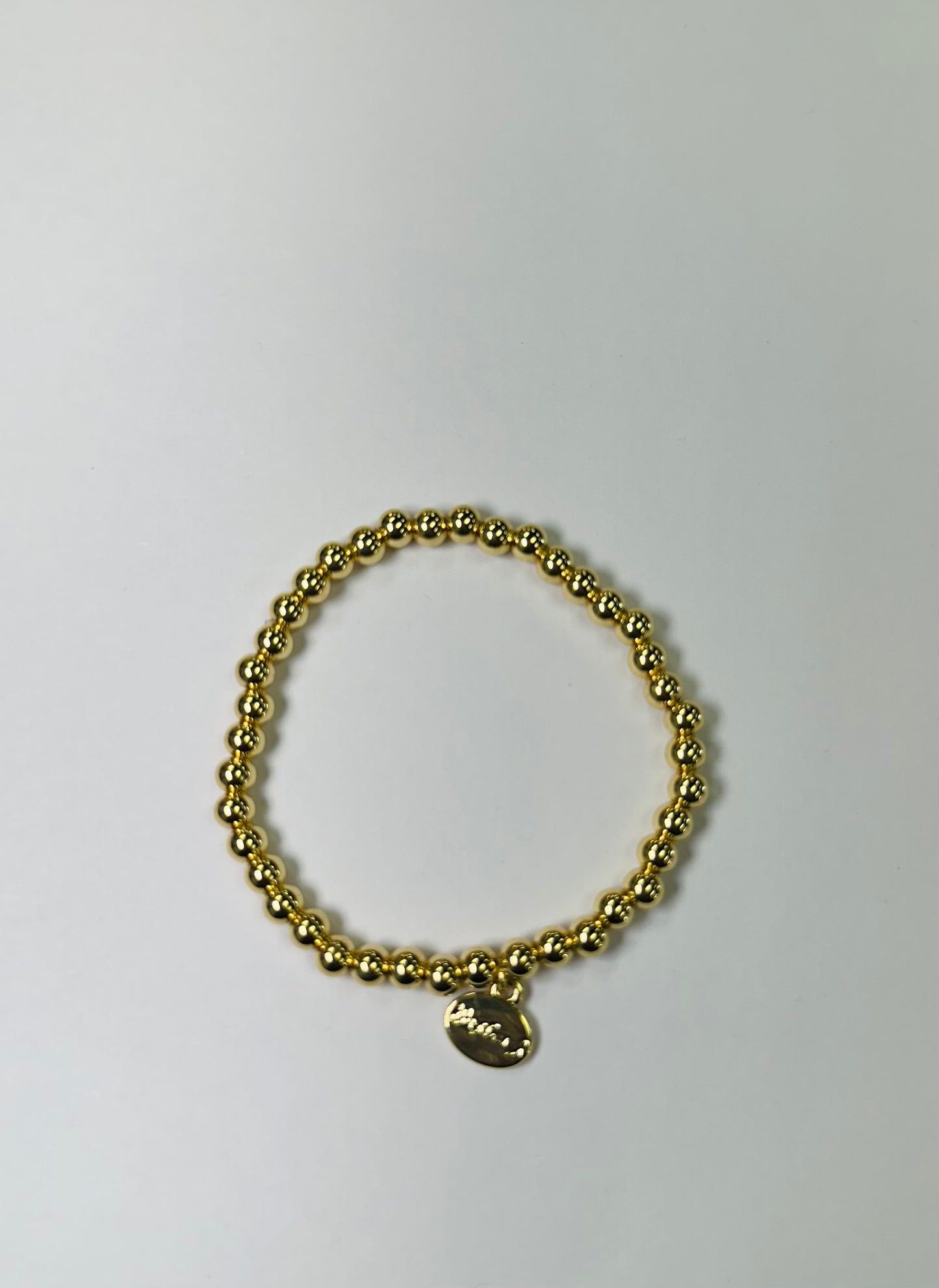 5MM Ball Bead Gold Bracelet