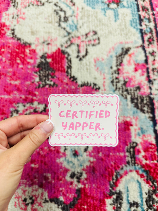 Certified Yapper Sticker