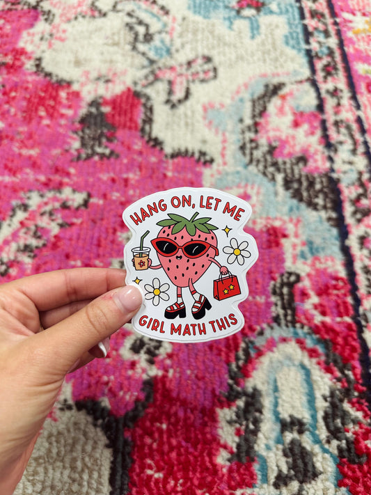 Let Me Girl Math This Sticker