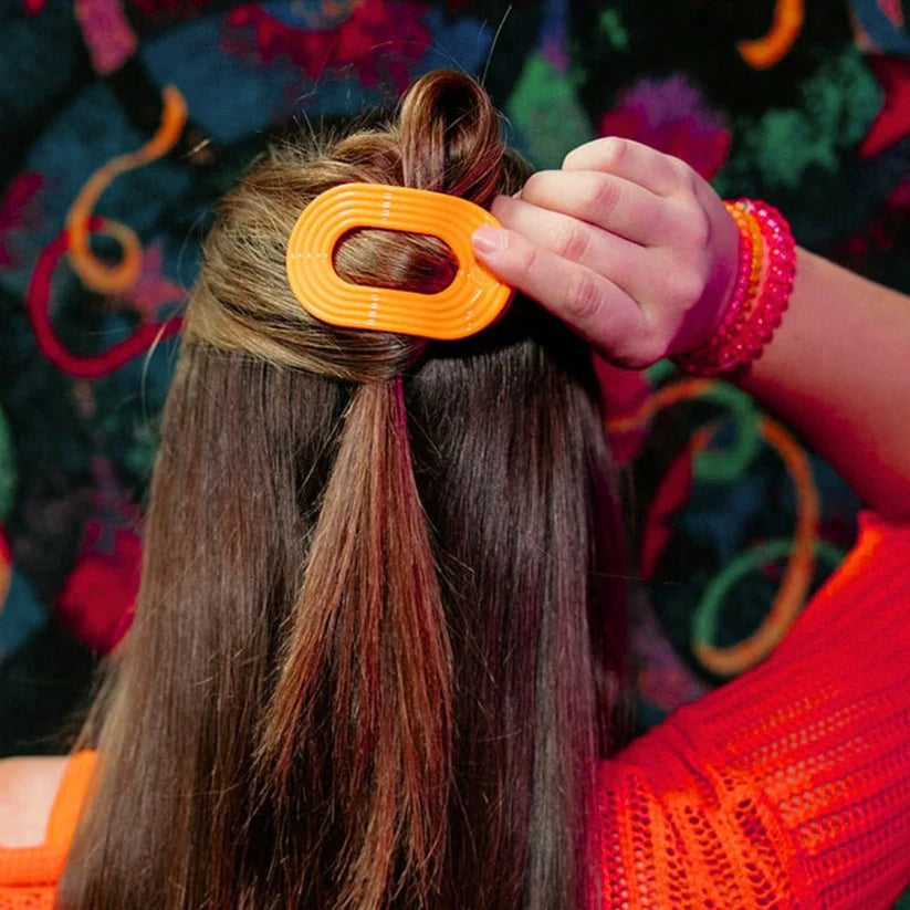 Day Rave Flat Round Hair Clip