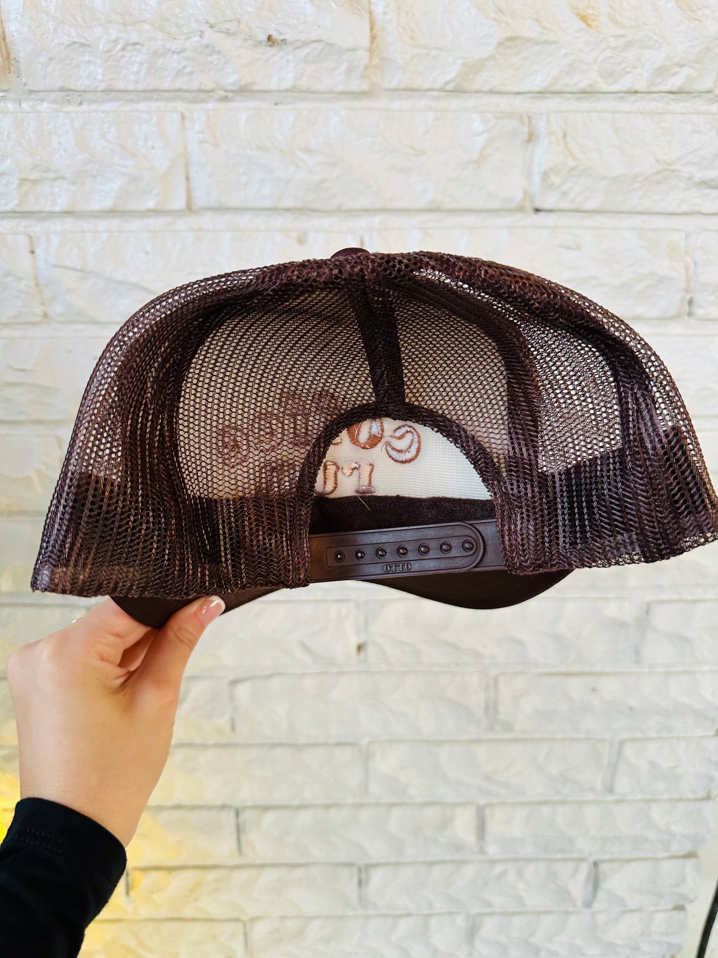 The Coffee Run Embroidered Trucker Hat