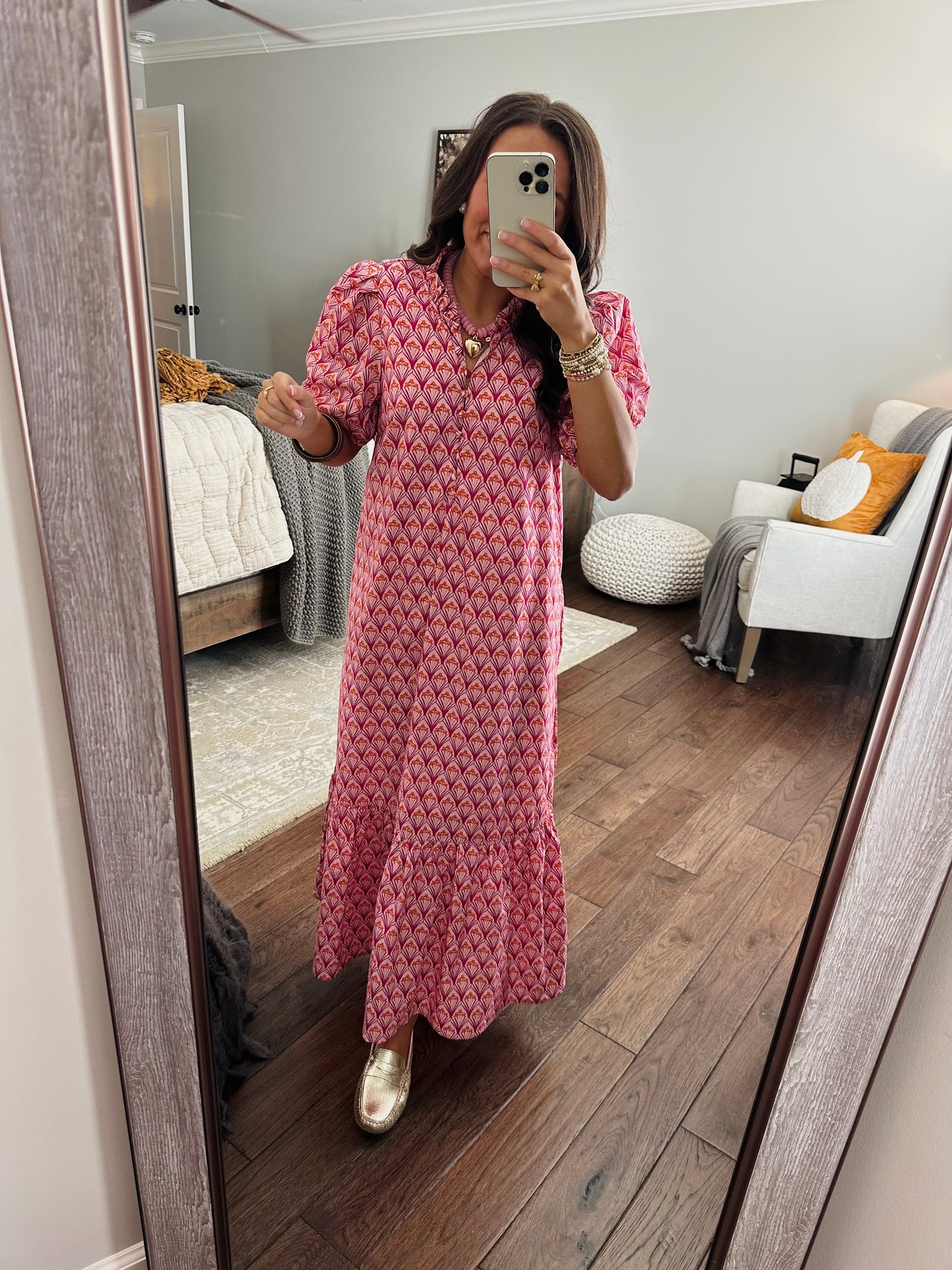 The Liz Pink Maxi Dress