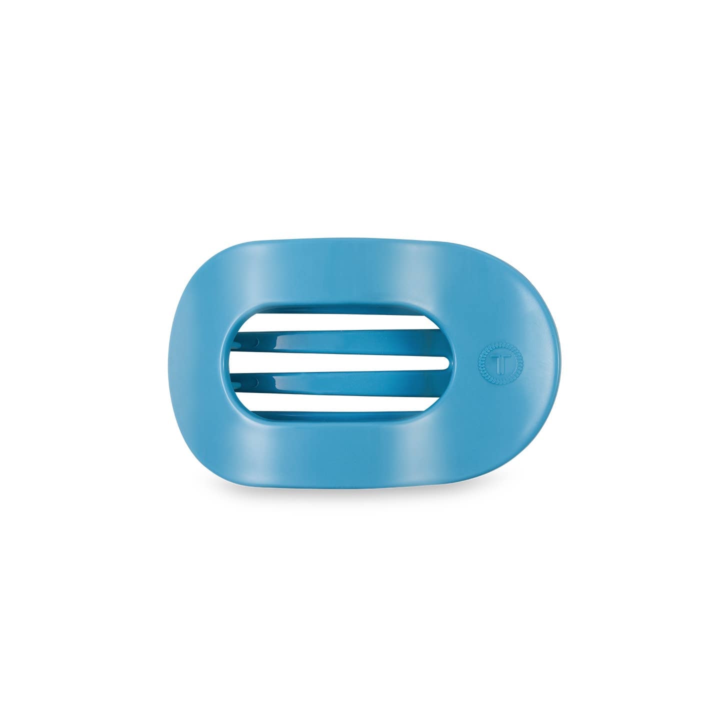 Summer Sky Blue Round Flat Hair Clip