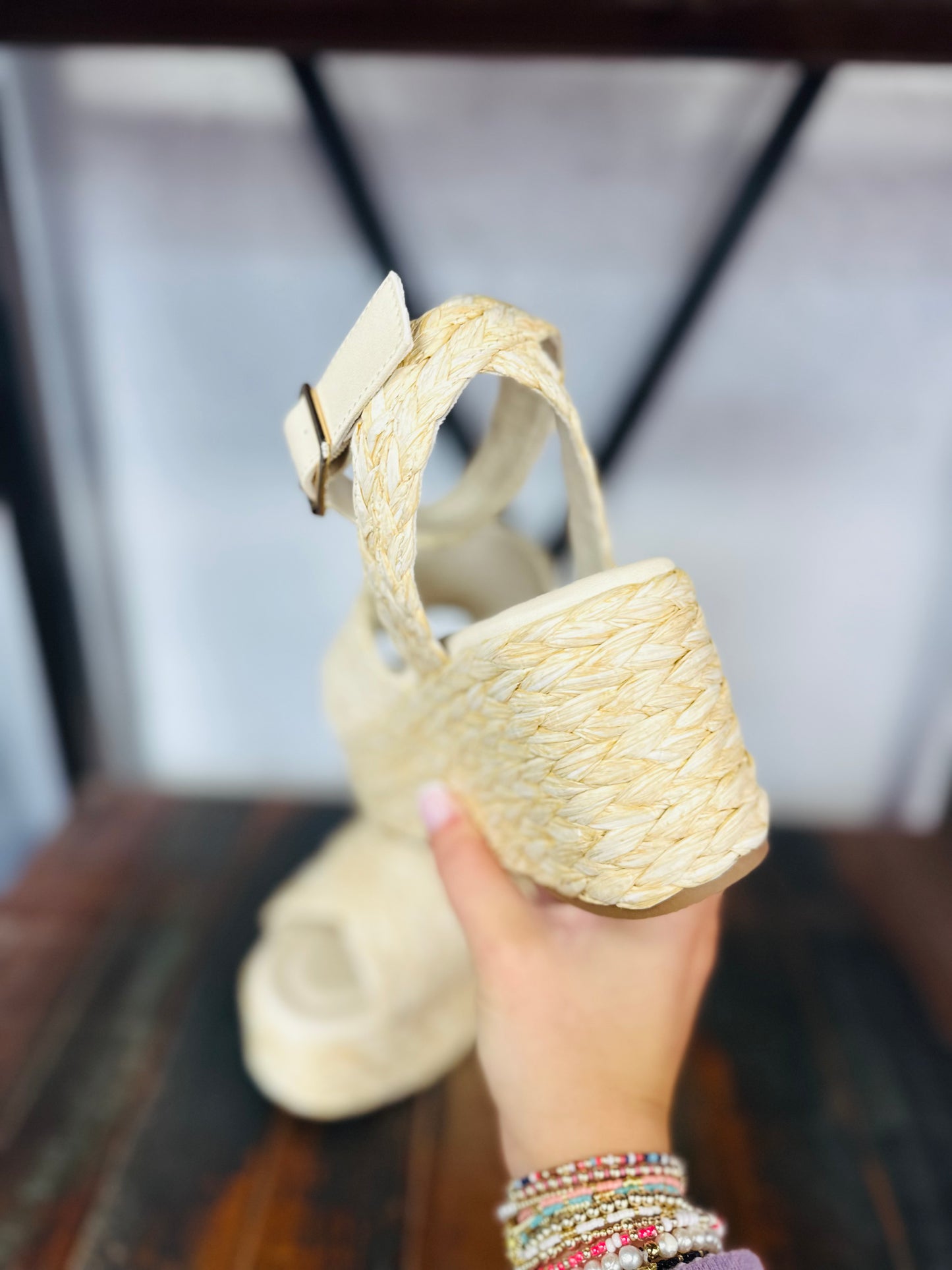 The Kerry Woven Platform Wedge