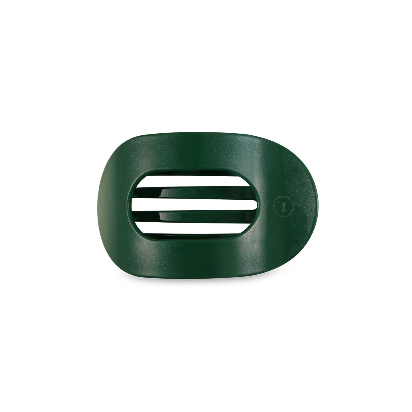 Mistletoe Green Round Flat Hair Clip