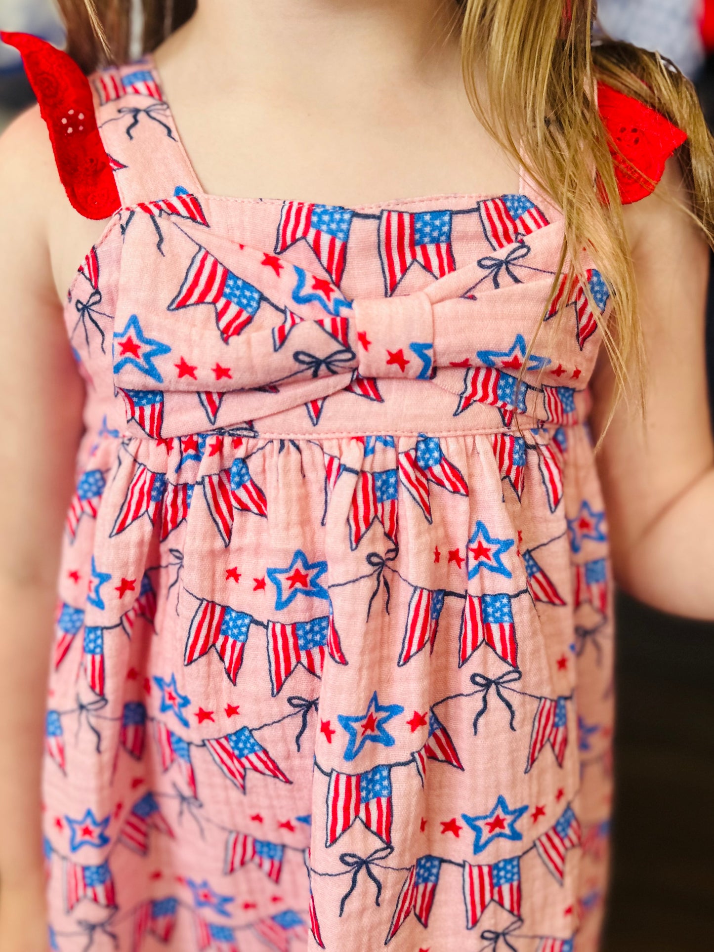 The American Sweetheart Girls Cotton Bow Dress