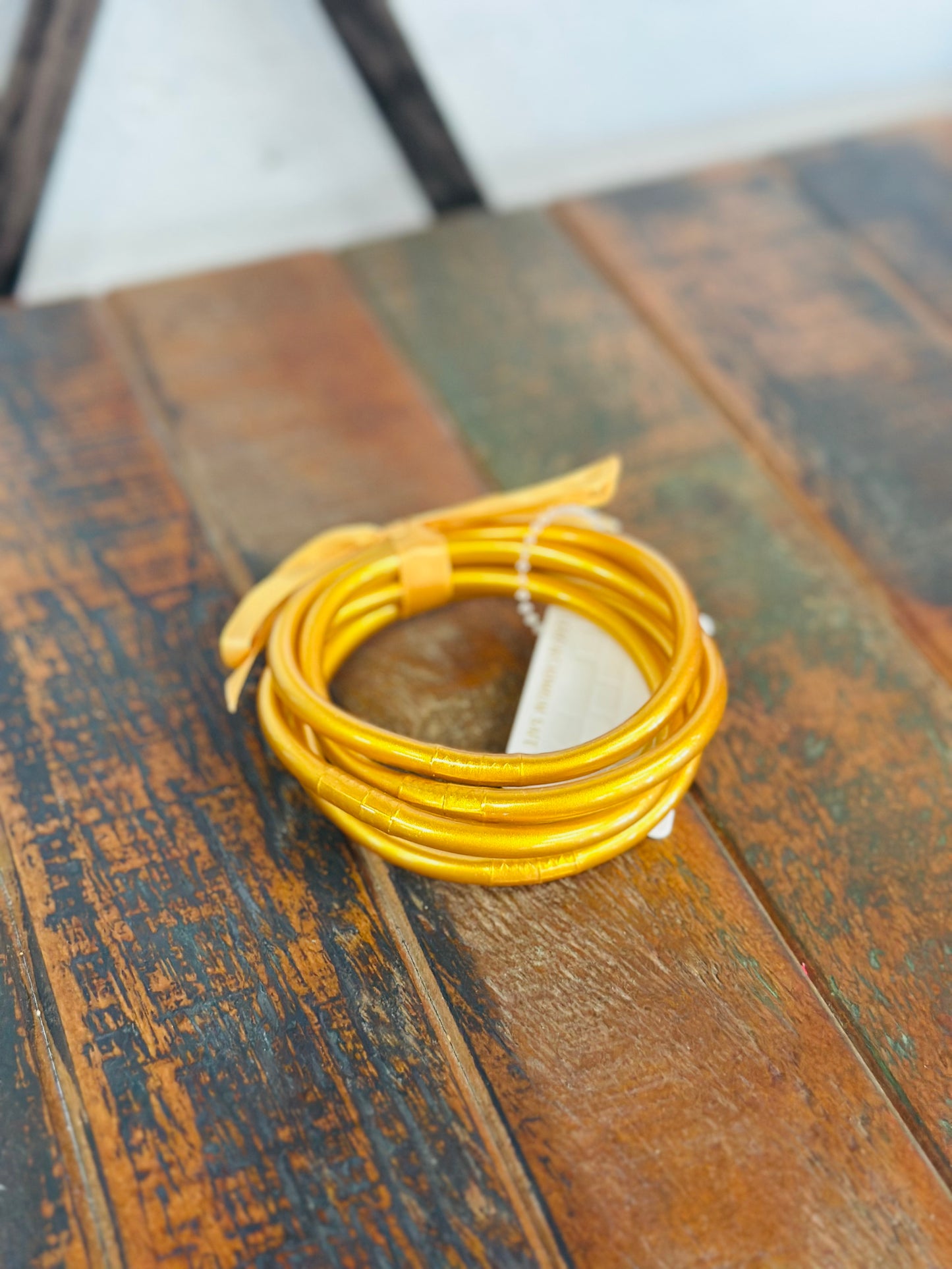 Gold Jelly Bangle Set