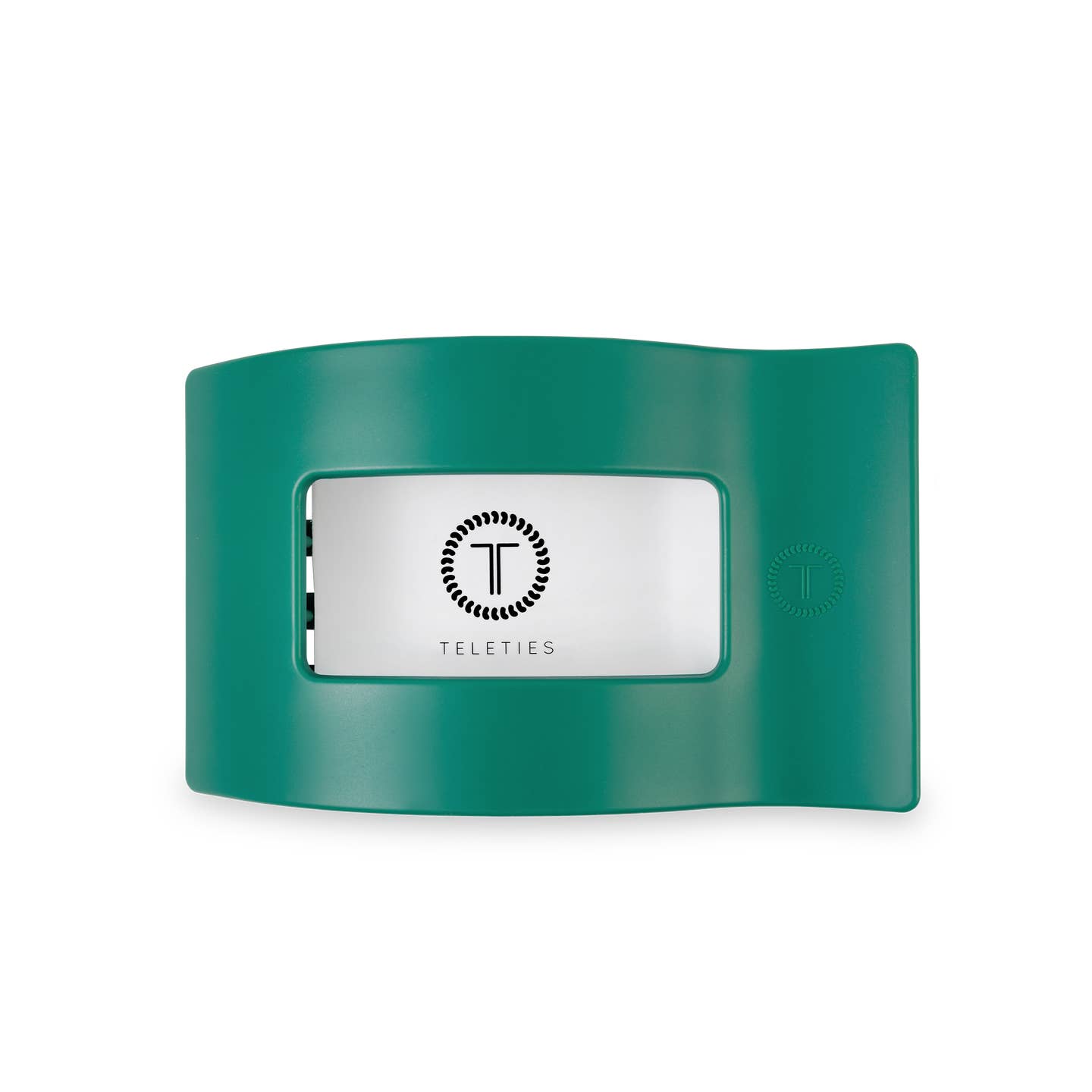 Matte Green Fir Real Rectangle Flat Hair Clip