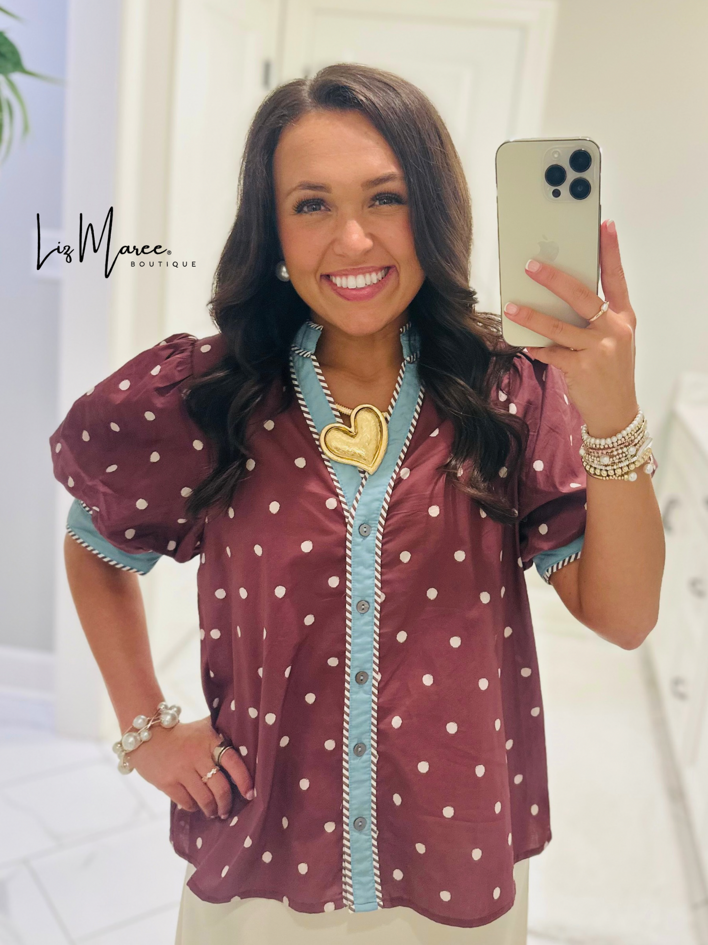 The Abbie Brown Polka Dot Top