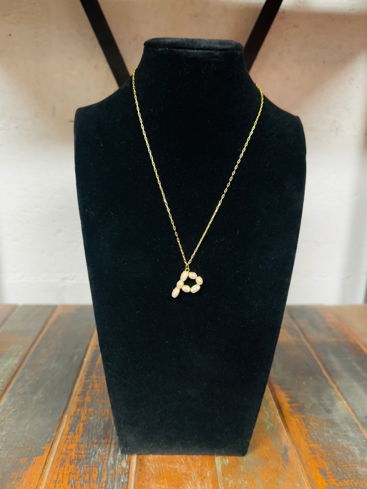 The Pearl Initial Pendant Necklace