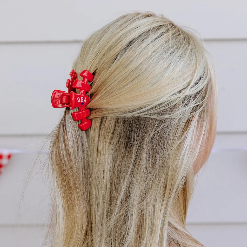 Classic USA Red Hair Clip