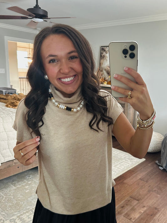 The Gabi Oatmeal Top