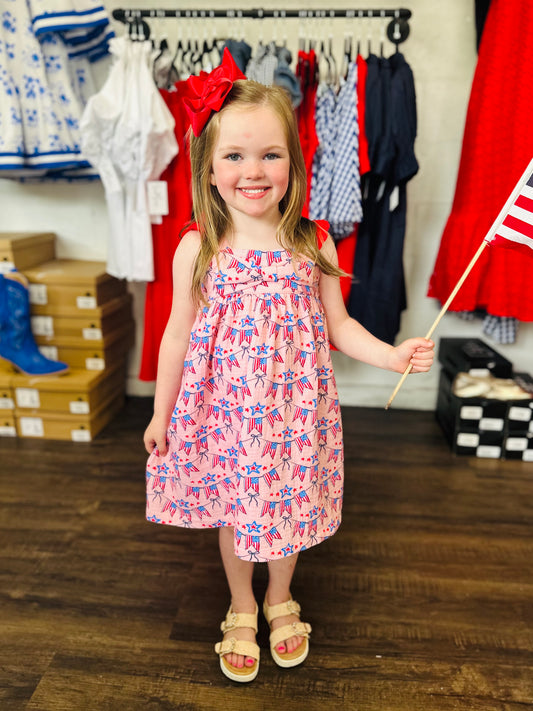 The American Sweetheart Girls Cotton Bow Dress