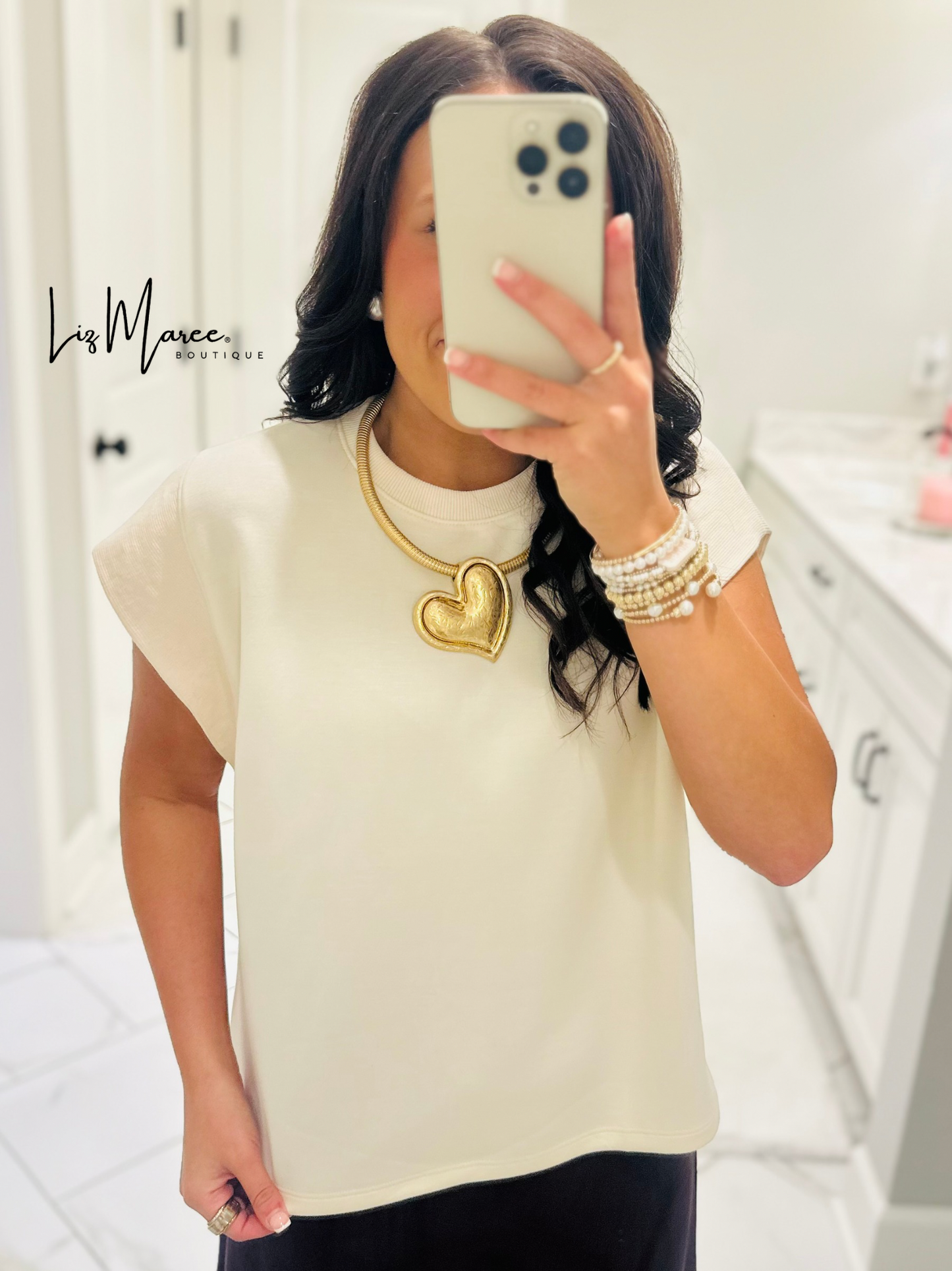 The Kaylee Everyday Ecru Top