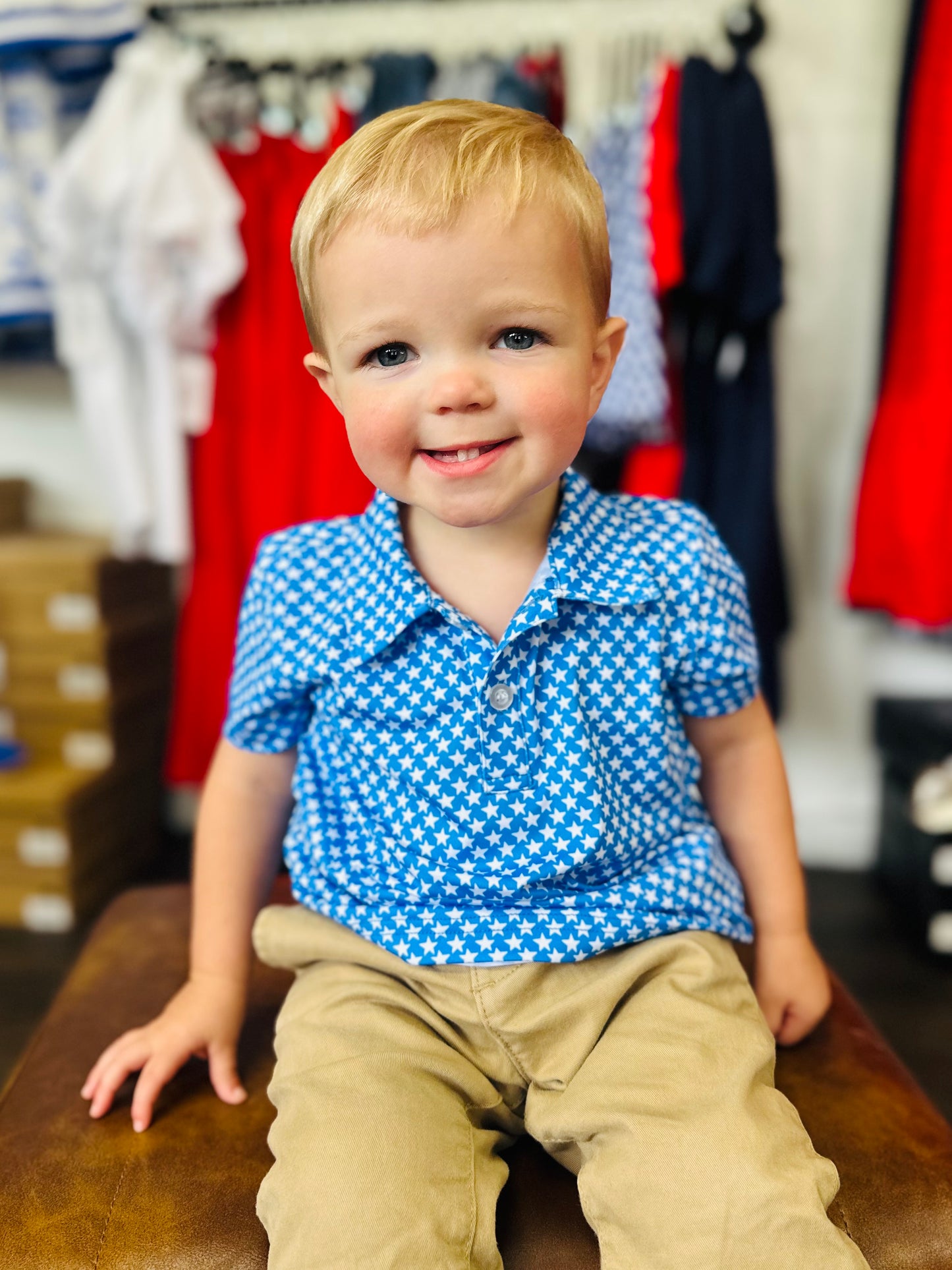 The Boys Blue Stars Performance Polo