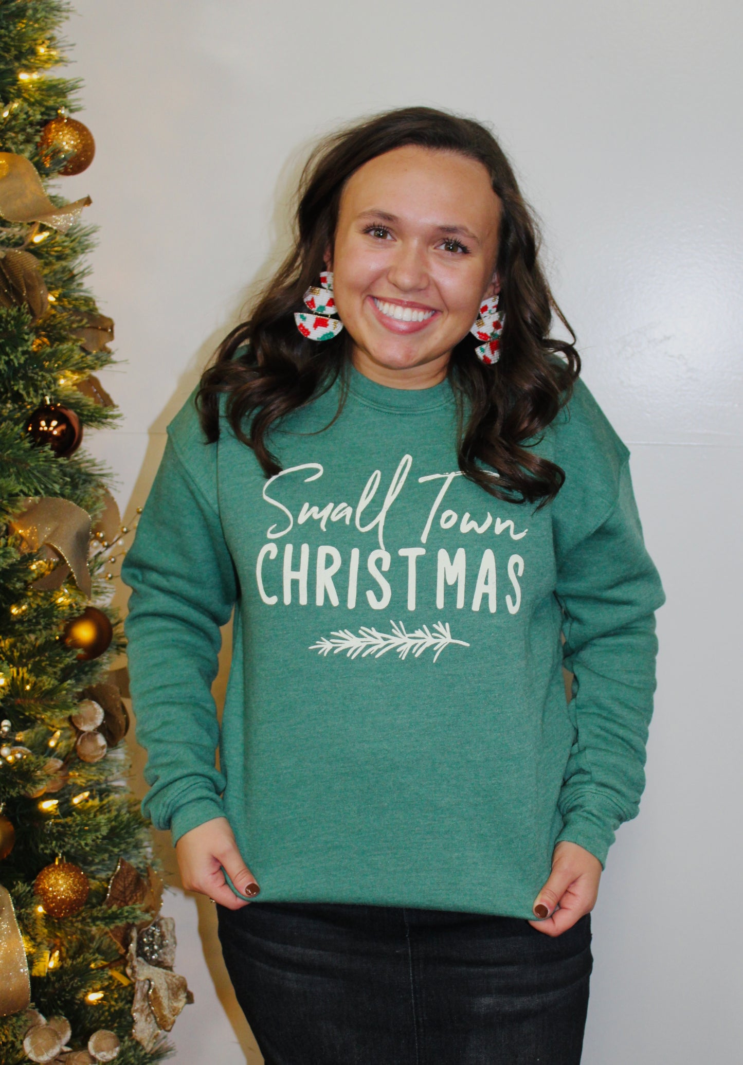 Small Town Christmas Graphic Sweatshirt