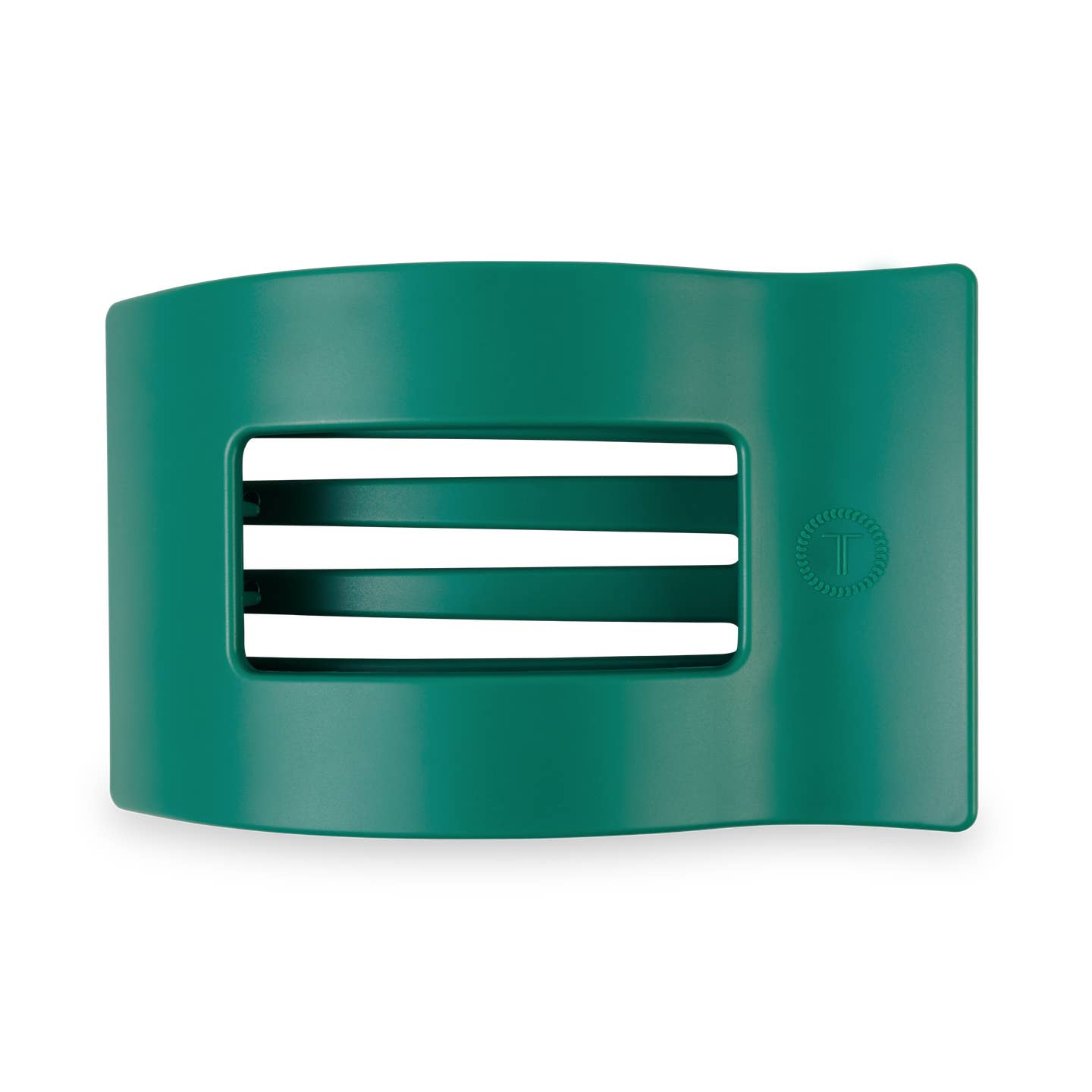 Matte Green Fir Real Rectangle Flat Hair Clip