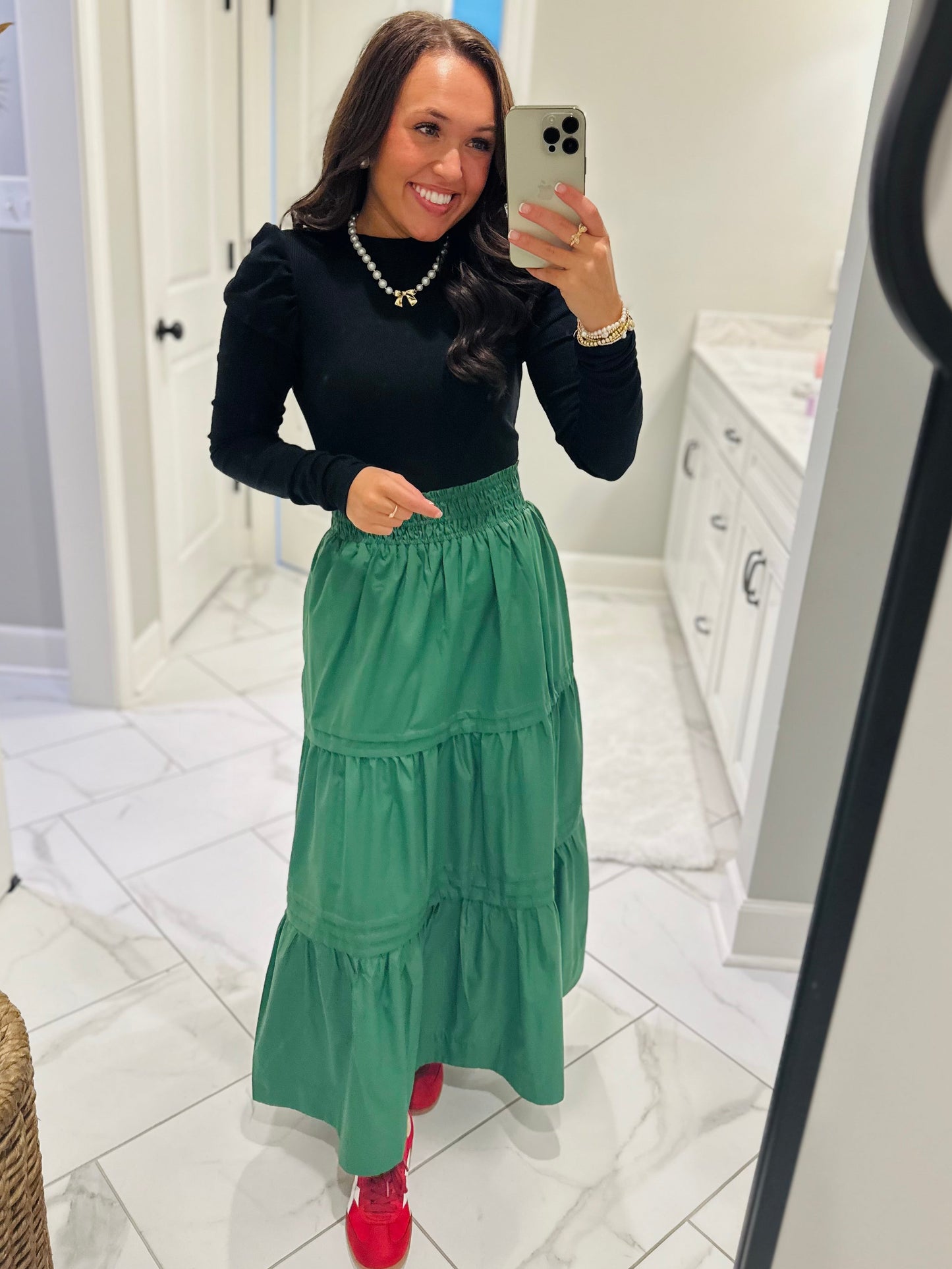 The Neva Black Puff Sleeve Top