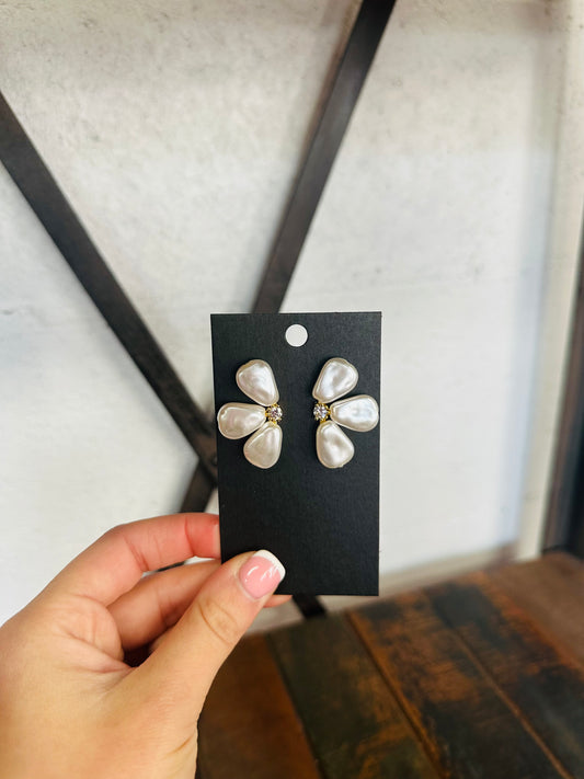 Three Petal Stud Earring