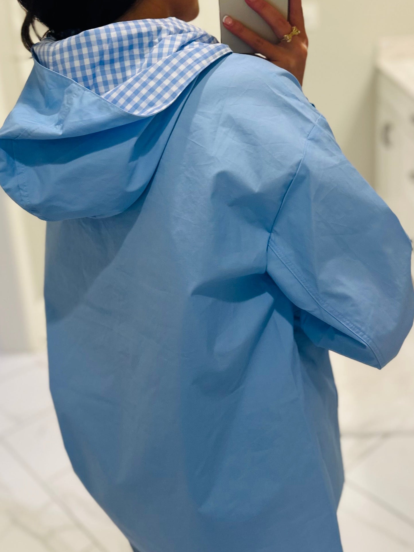 The Morganne Light Blue Windbreaker