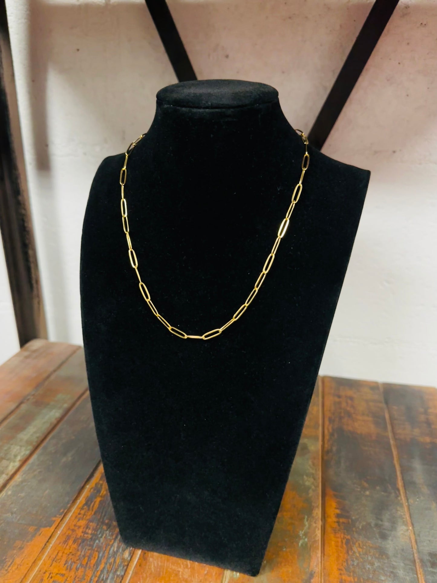 Gold Dainty Link Chain Necklace