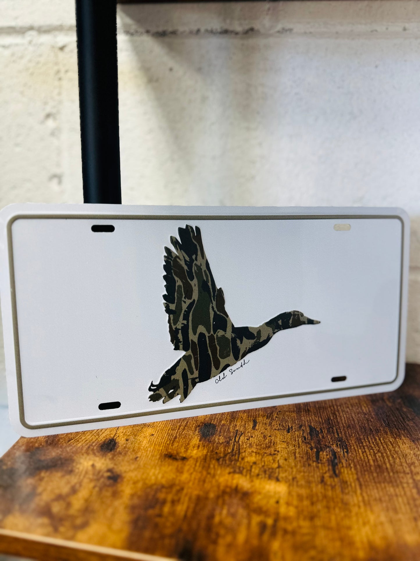 Duck Wings Thicket Camo - License Plate