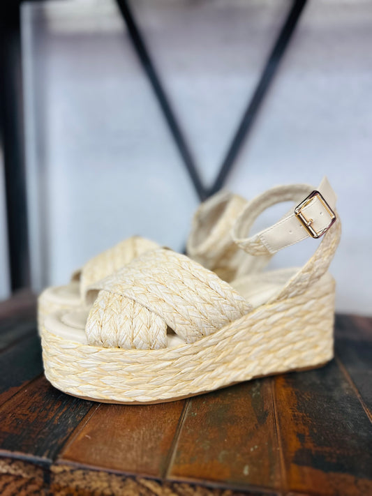 The Kerry Woven Platform Wedge
