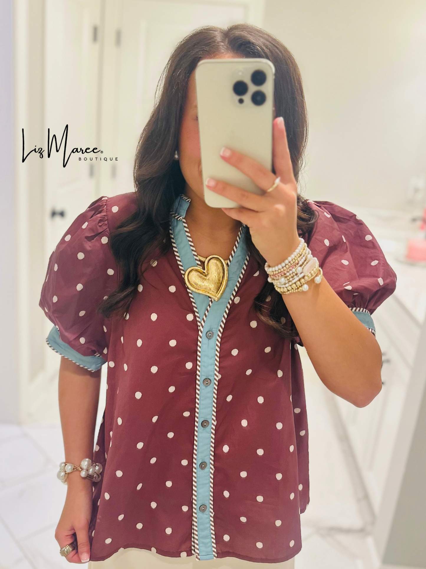 The Abbie Brown Polka Dot Top
