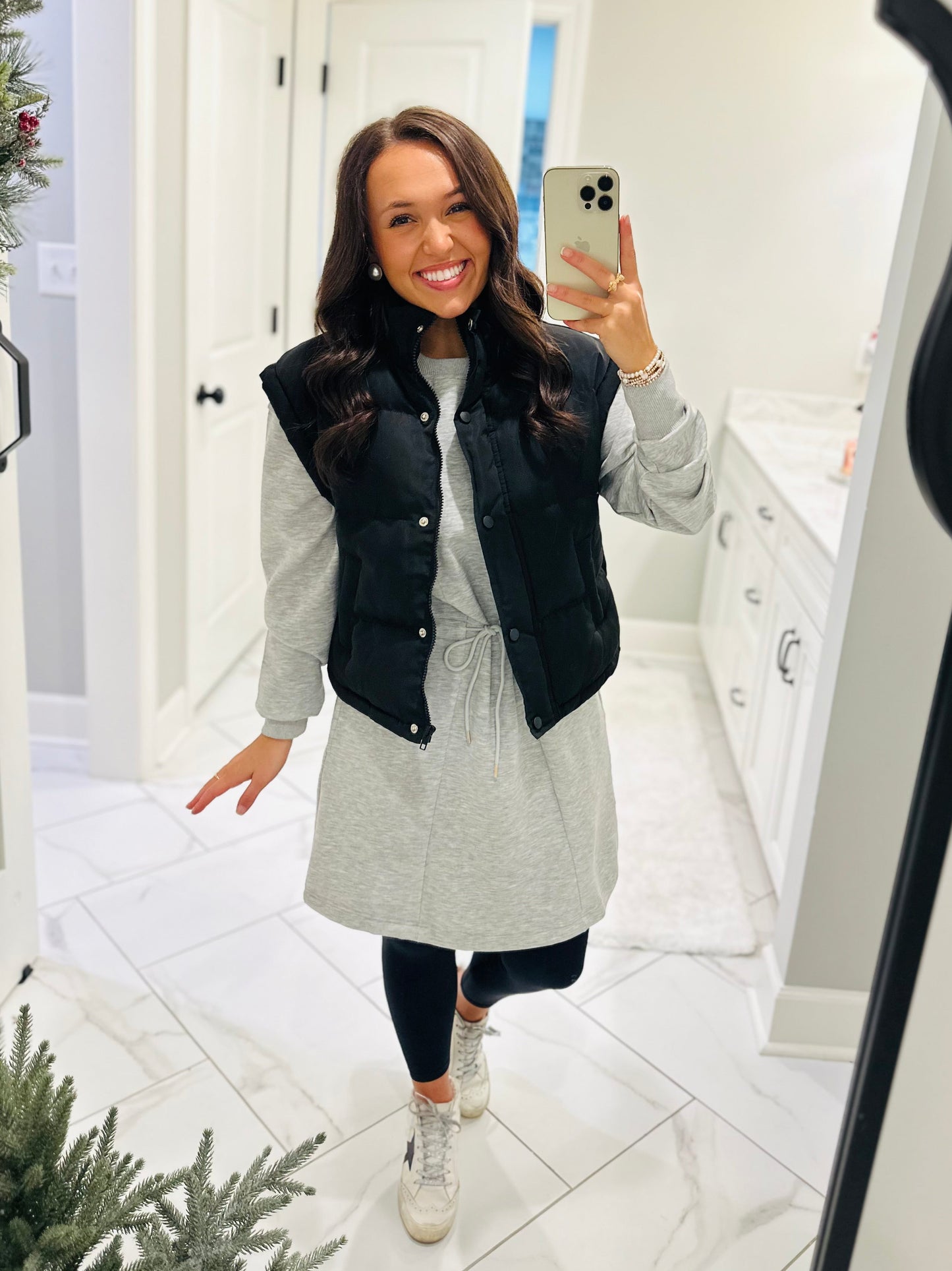 The Black Puffer Vest