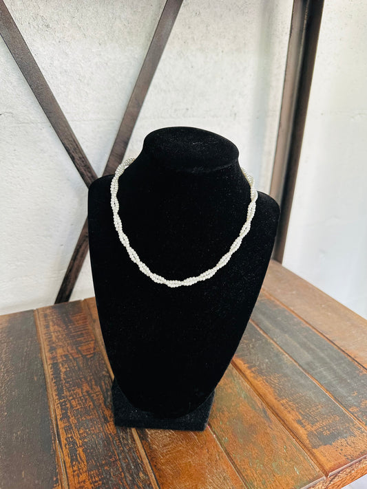 Twisted Pearl Necklace