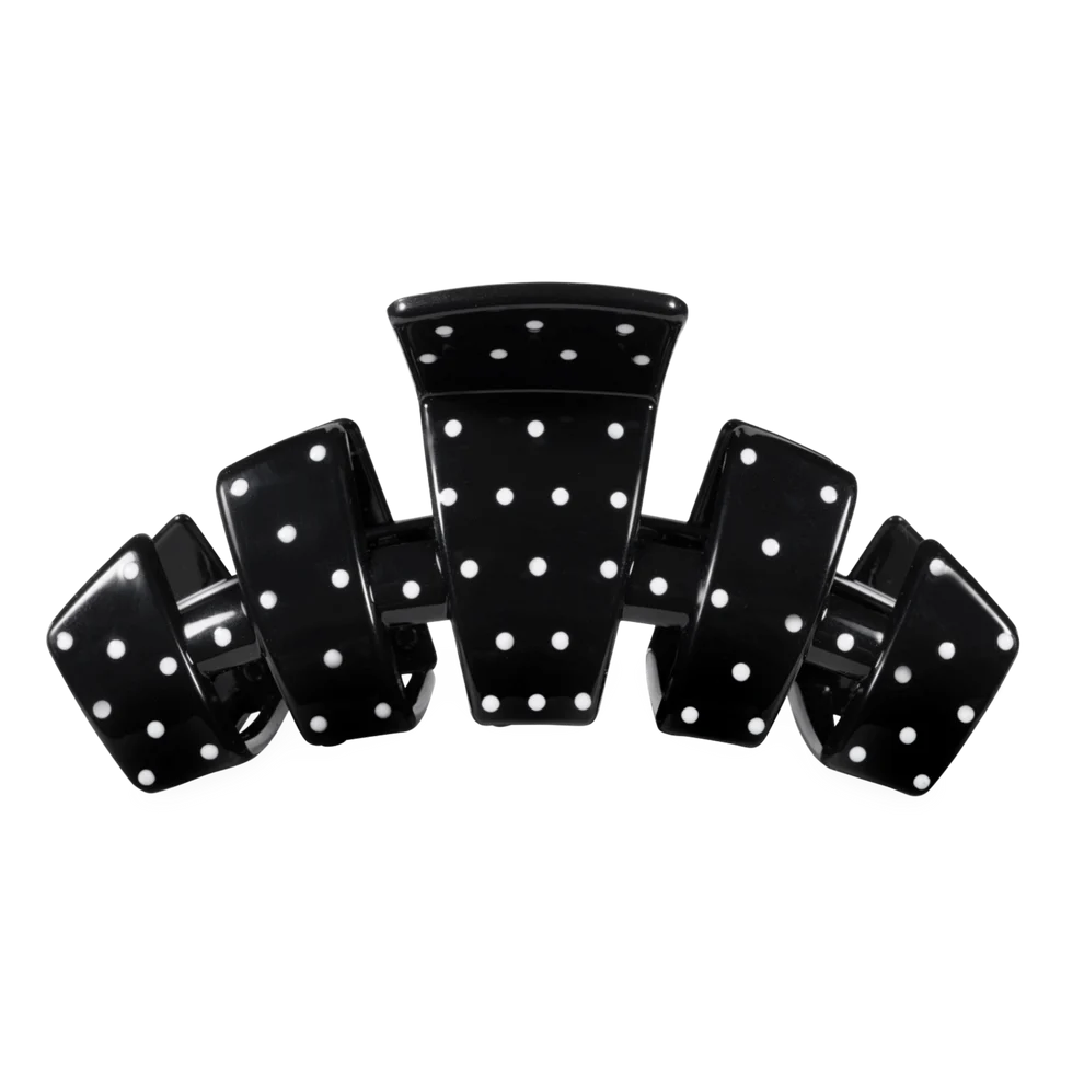 Classic Black Polka Dot Party Claw Clip