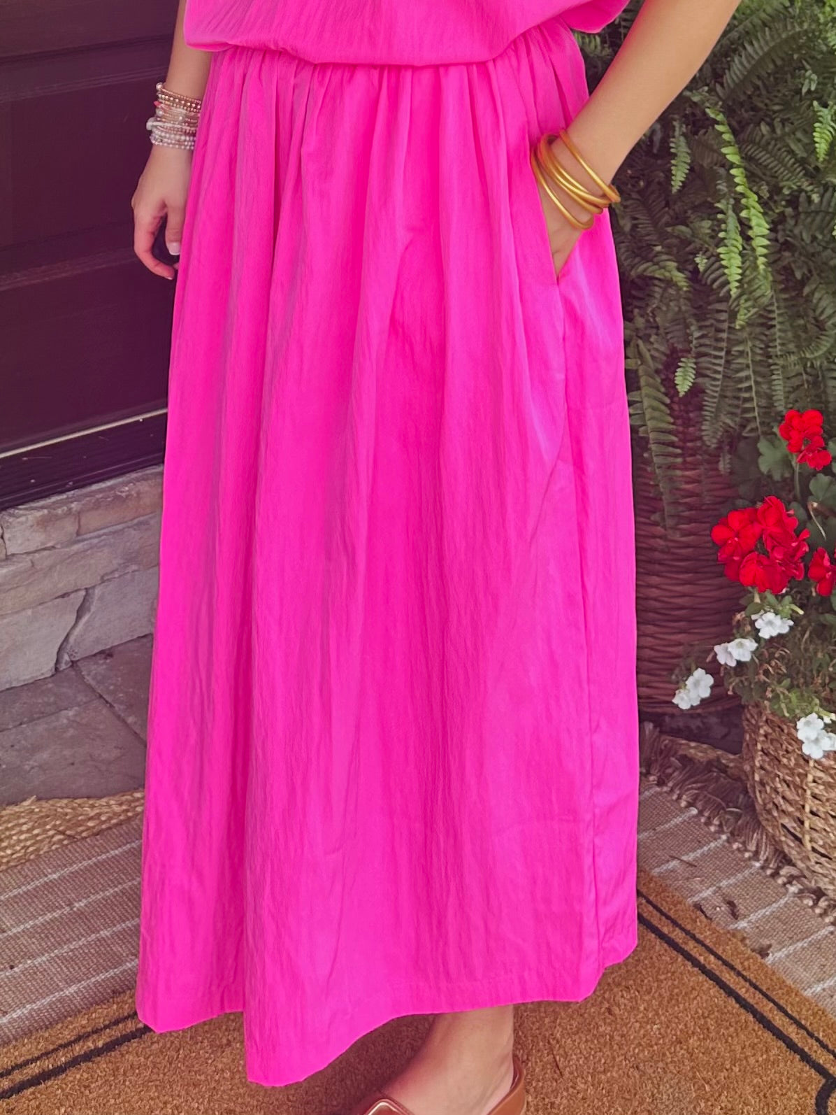 The Rosie Pink Top + Skirt Set