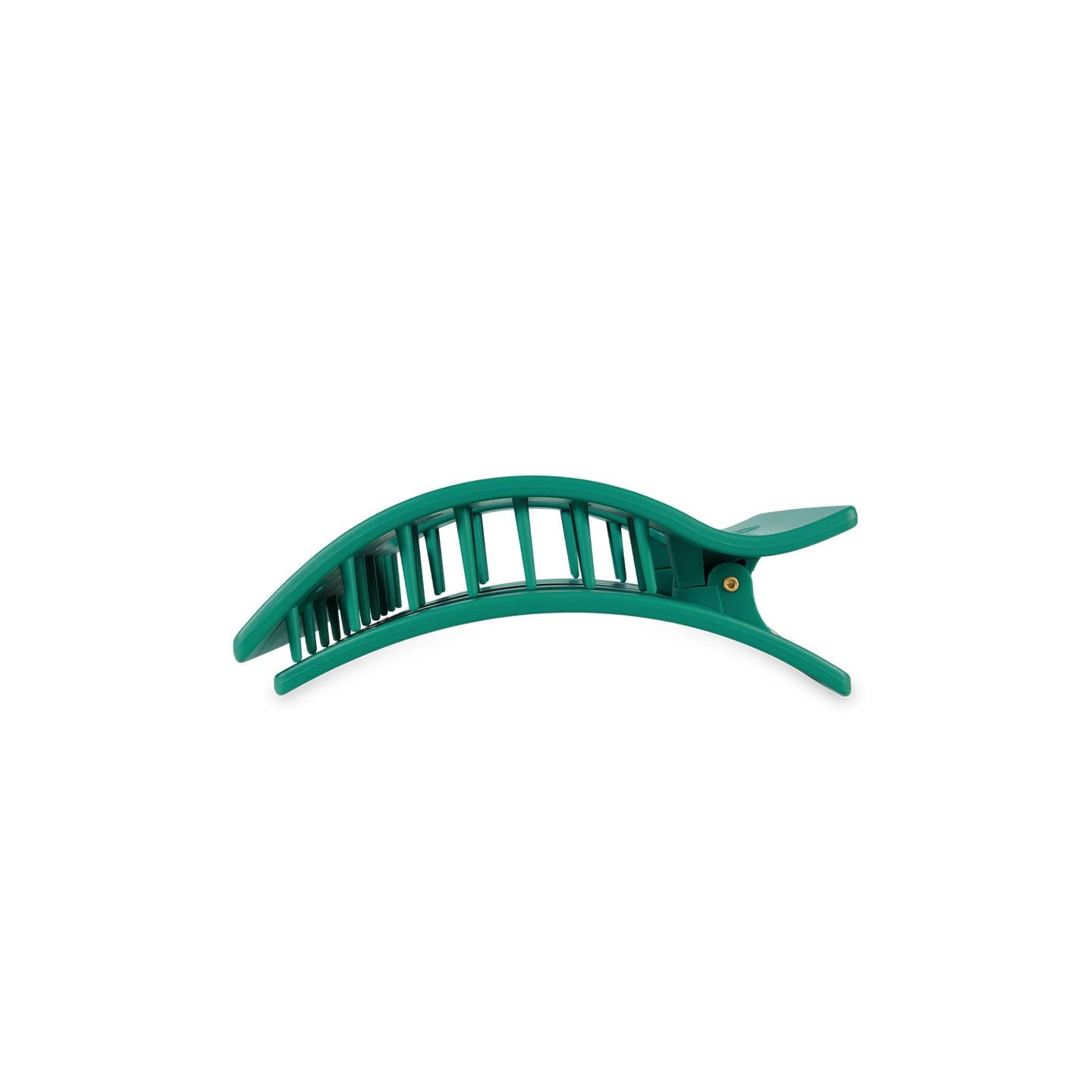Matte Green Fir Real Rectangle Flat Hair Clip