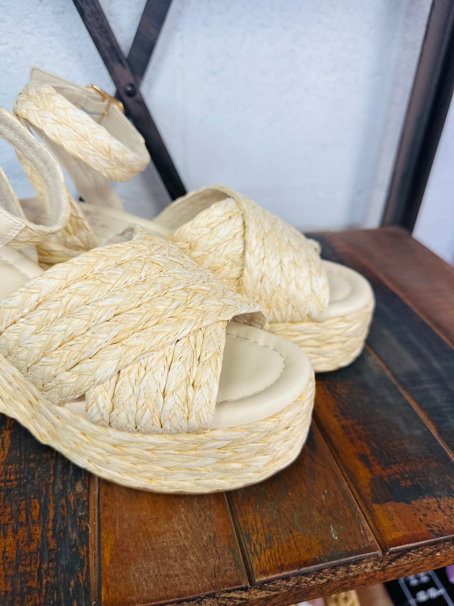The Kerry Woven Platform Wedge