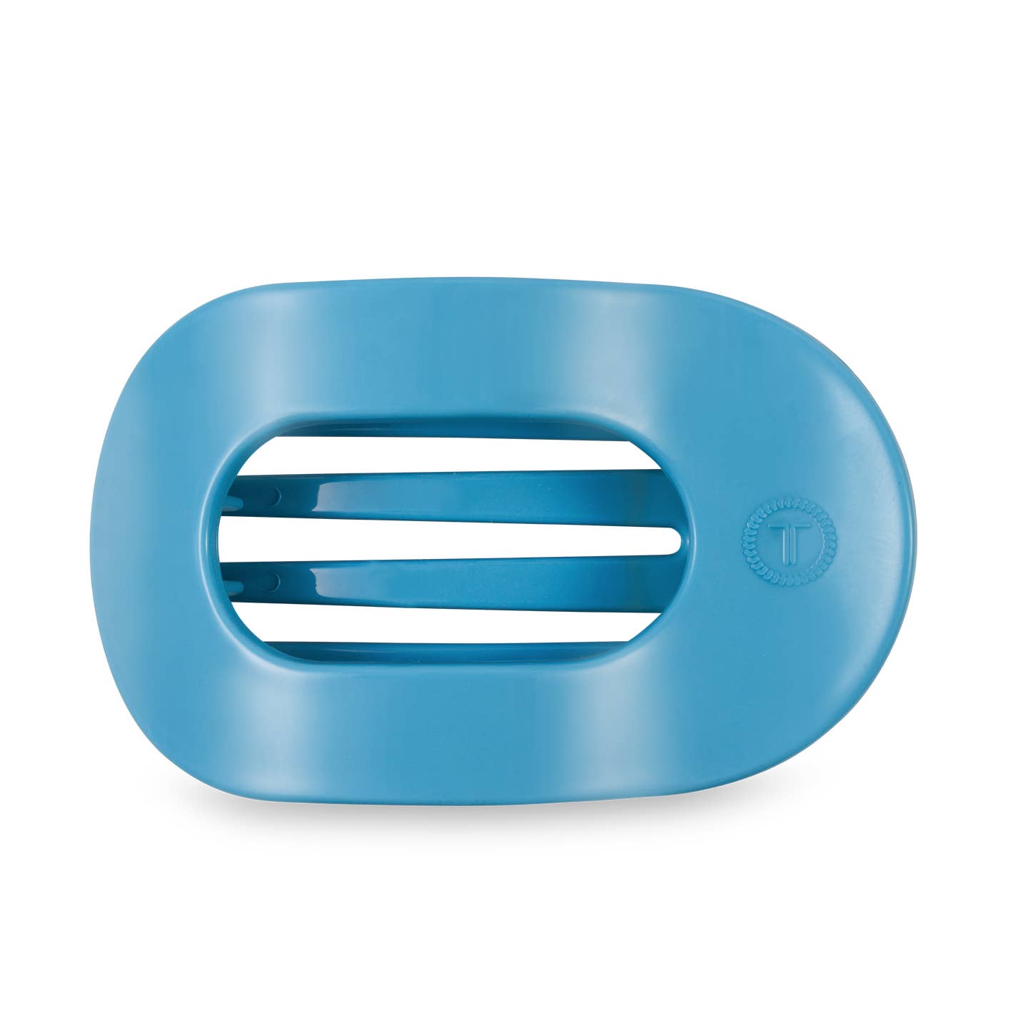 Summer Sky Blue Round Flat Hair Clip