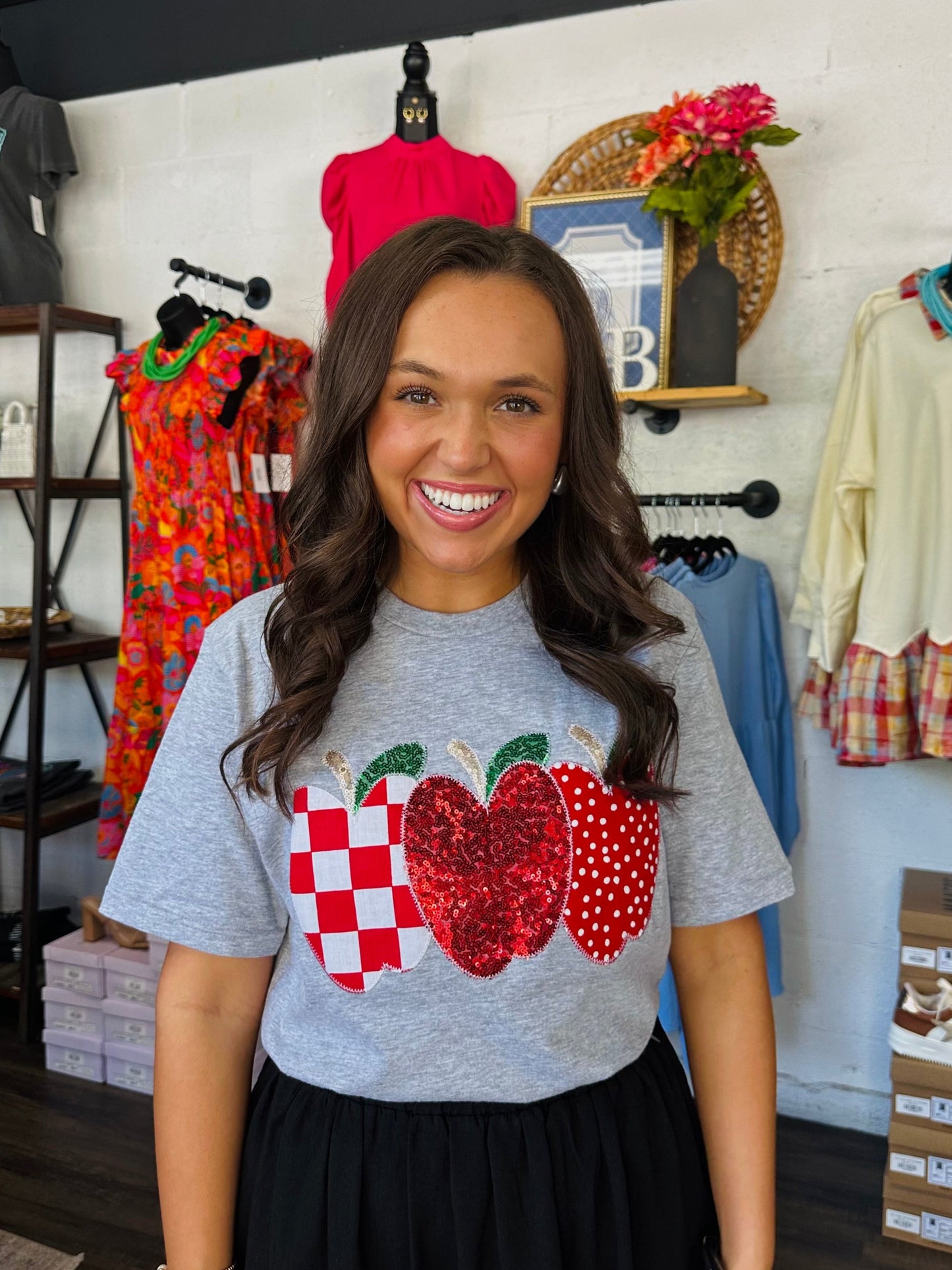 The Teach Apple Embroidered Tee