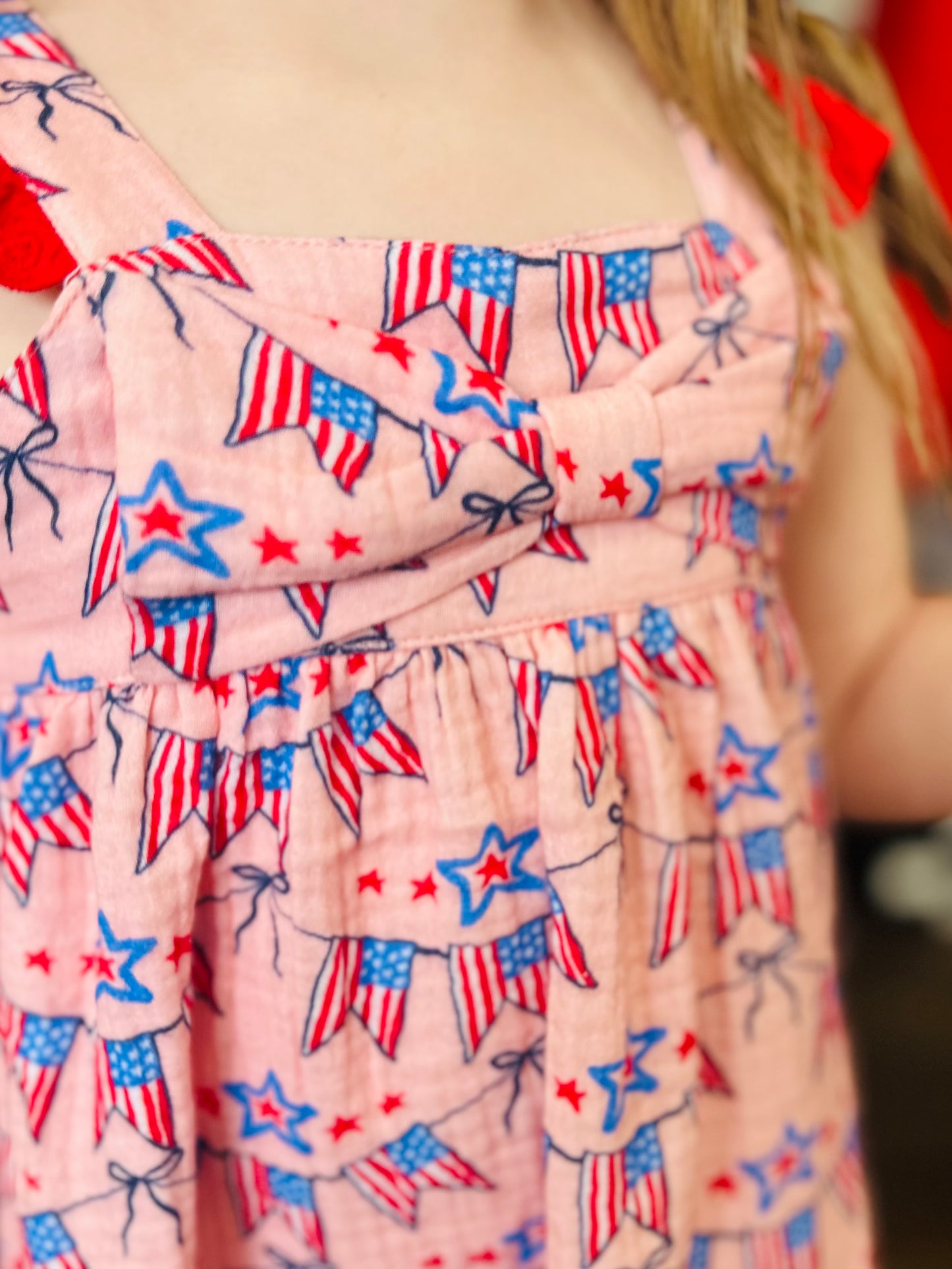 The American Sweetheart Girls Cotton Bow Dress