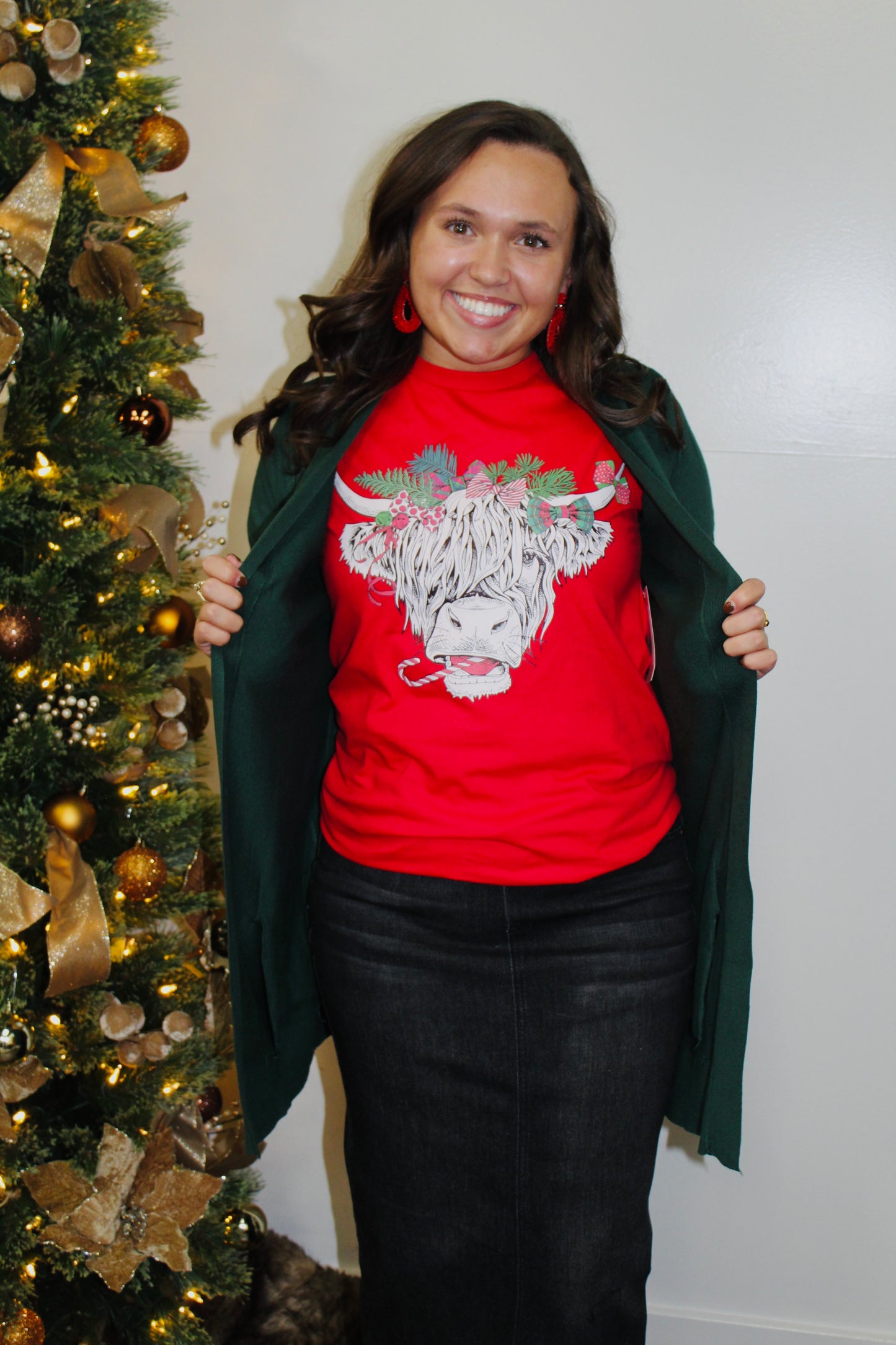 Shaggy Cow Christmas Tee