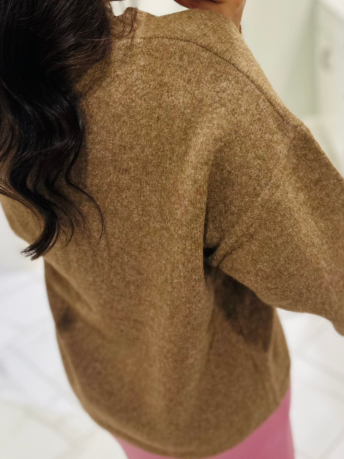 The Harlow Camel Sweater Top