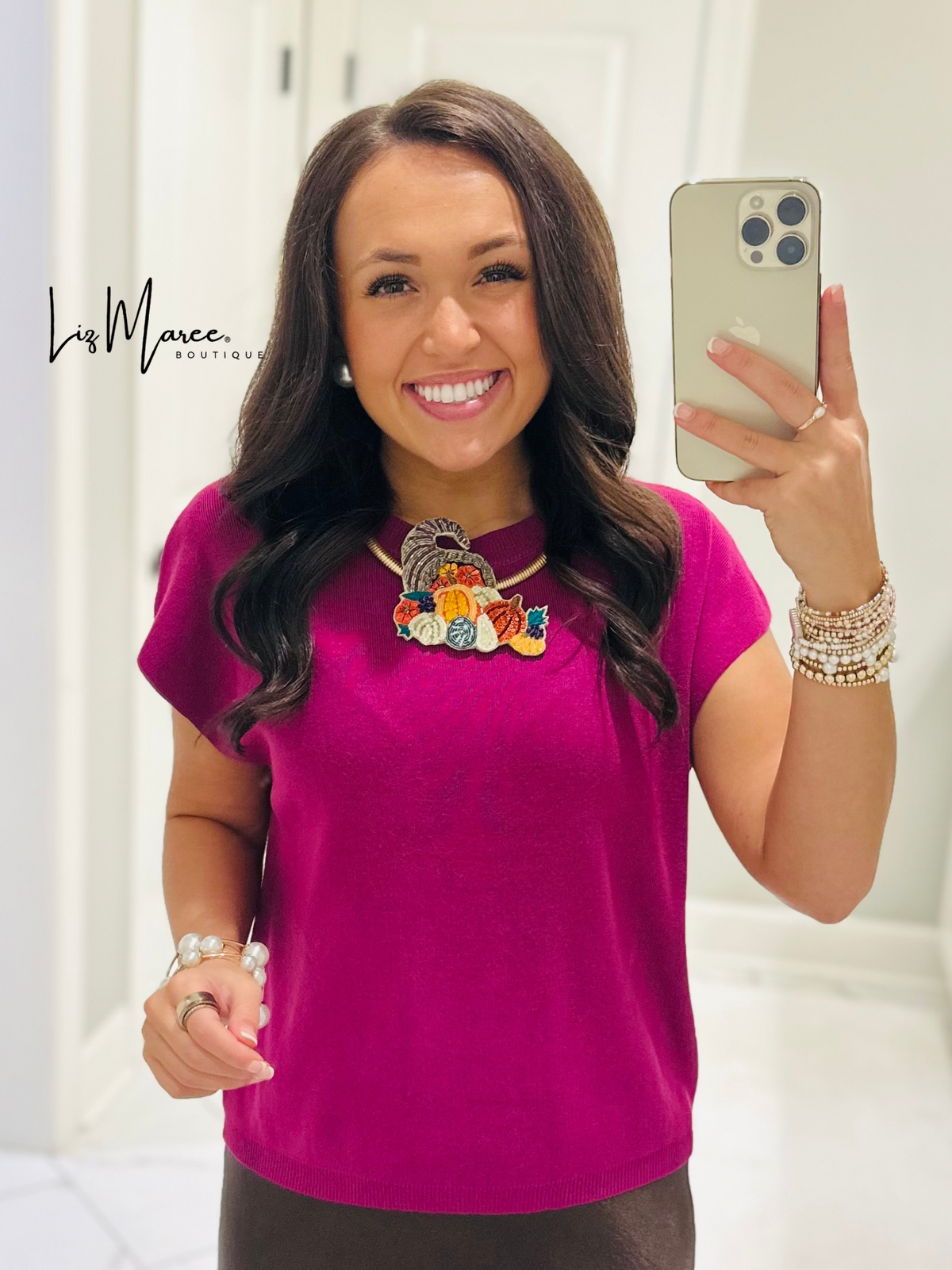 The Katie Orchid Knit Top