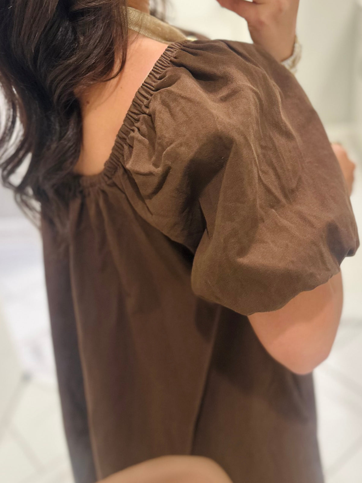 The Cami Chocolate Brown Babydoll Dress