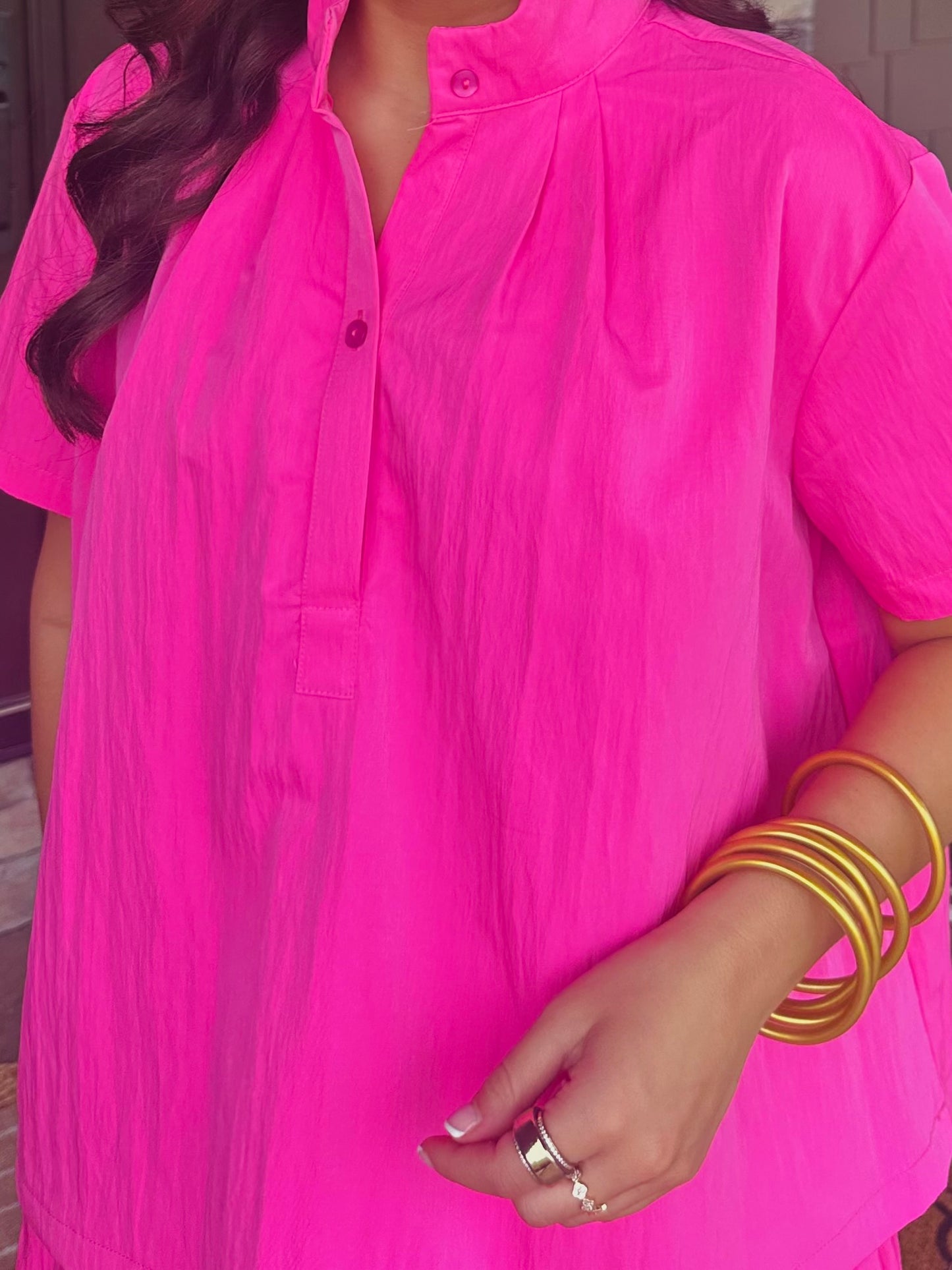 The Rosie Pink Top + Skirt Set