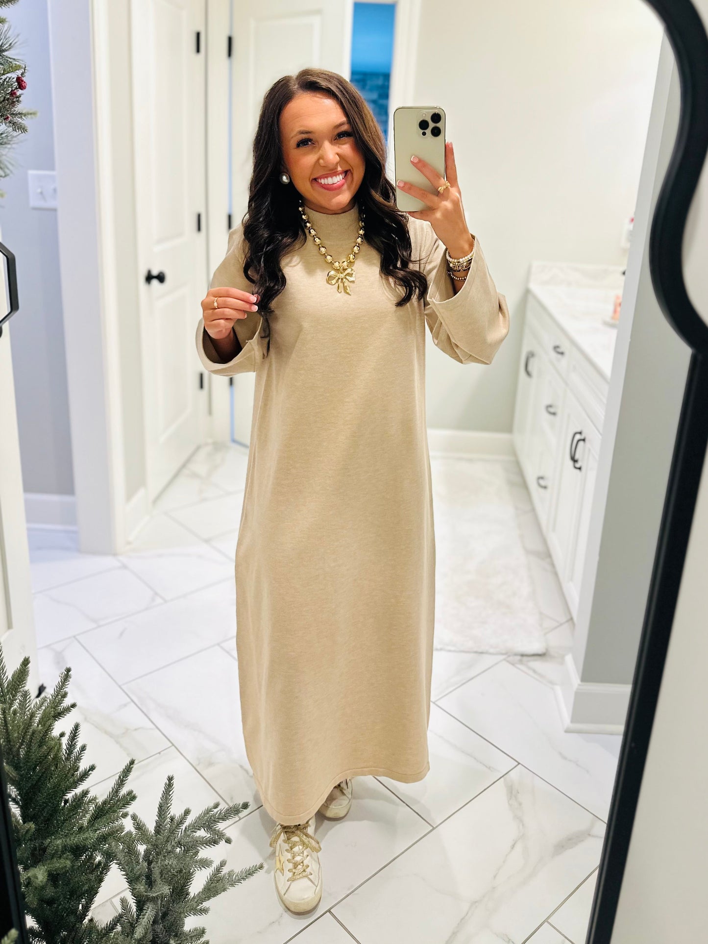 The Sand Sweater Midi Dress