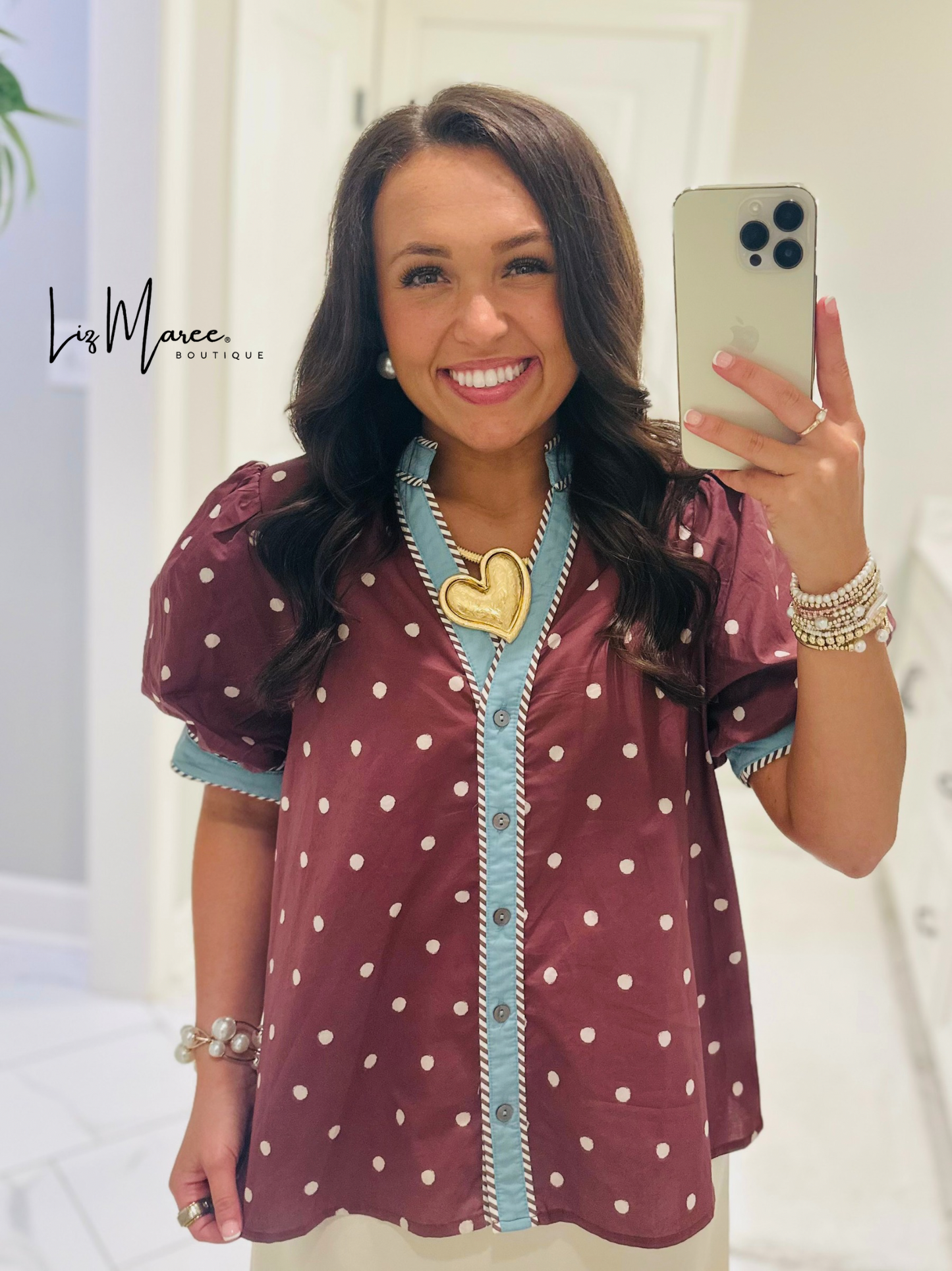 The Abbie Brown Polka Dot Top