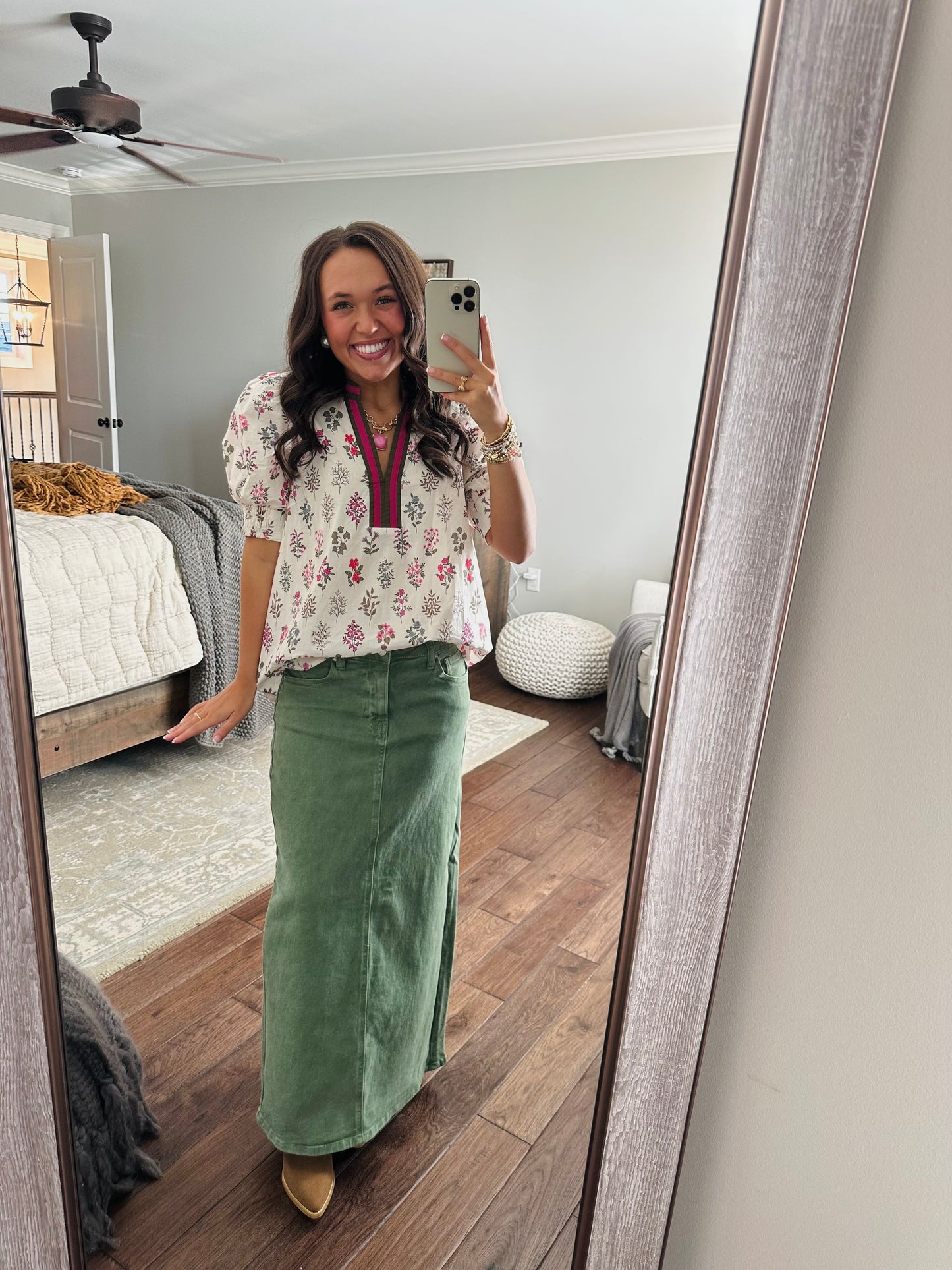 The Bree Floral Puff Sleeve Top