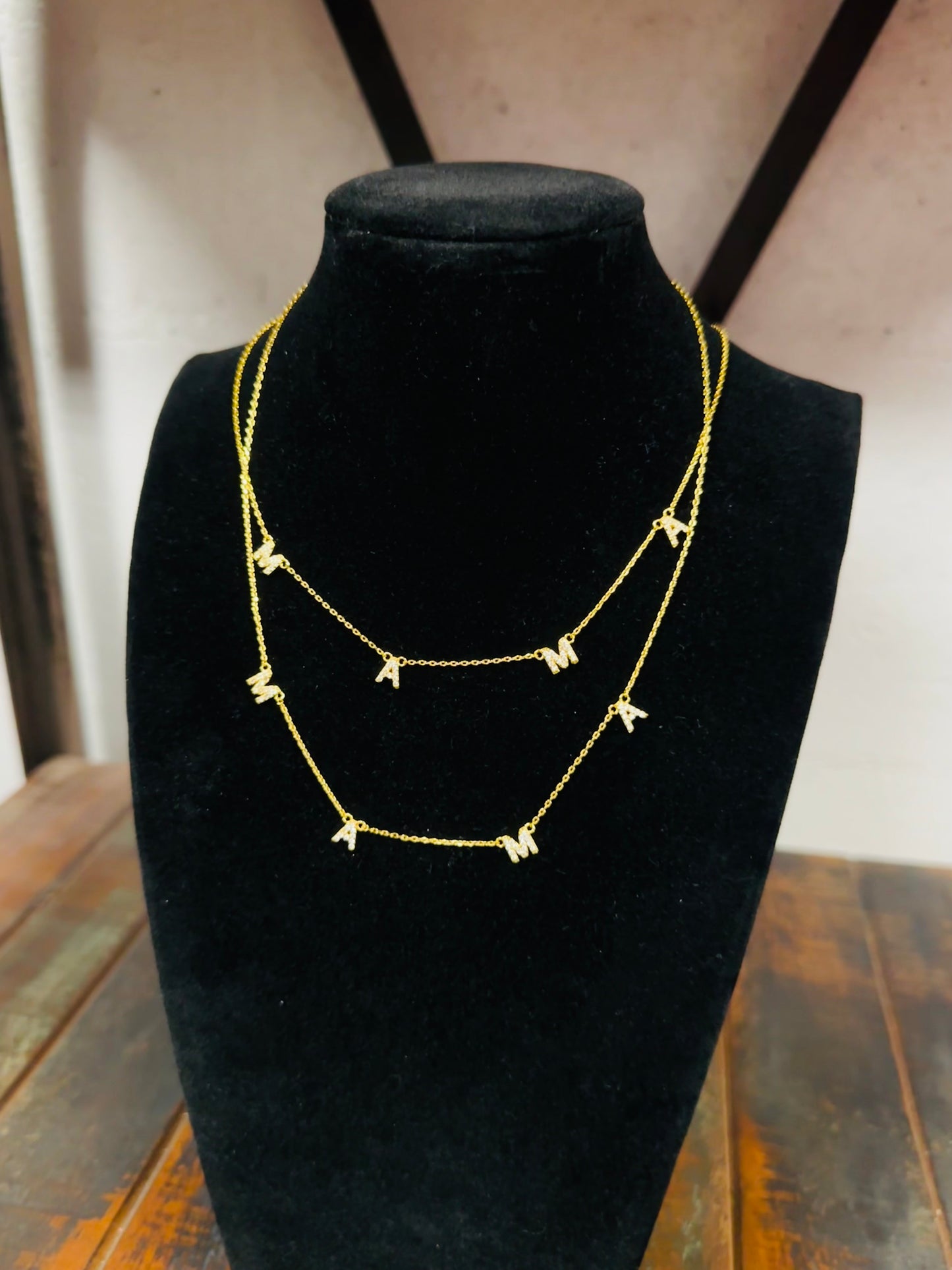 Dainty Gold Mama Necklace